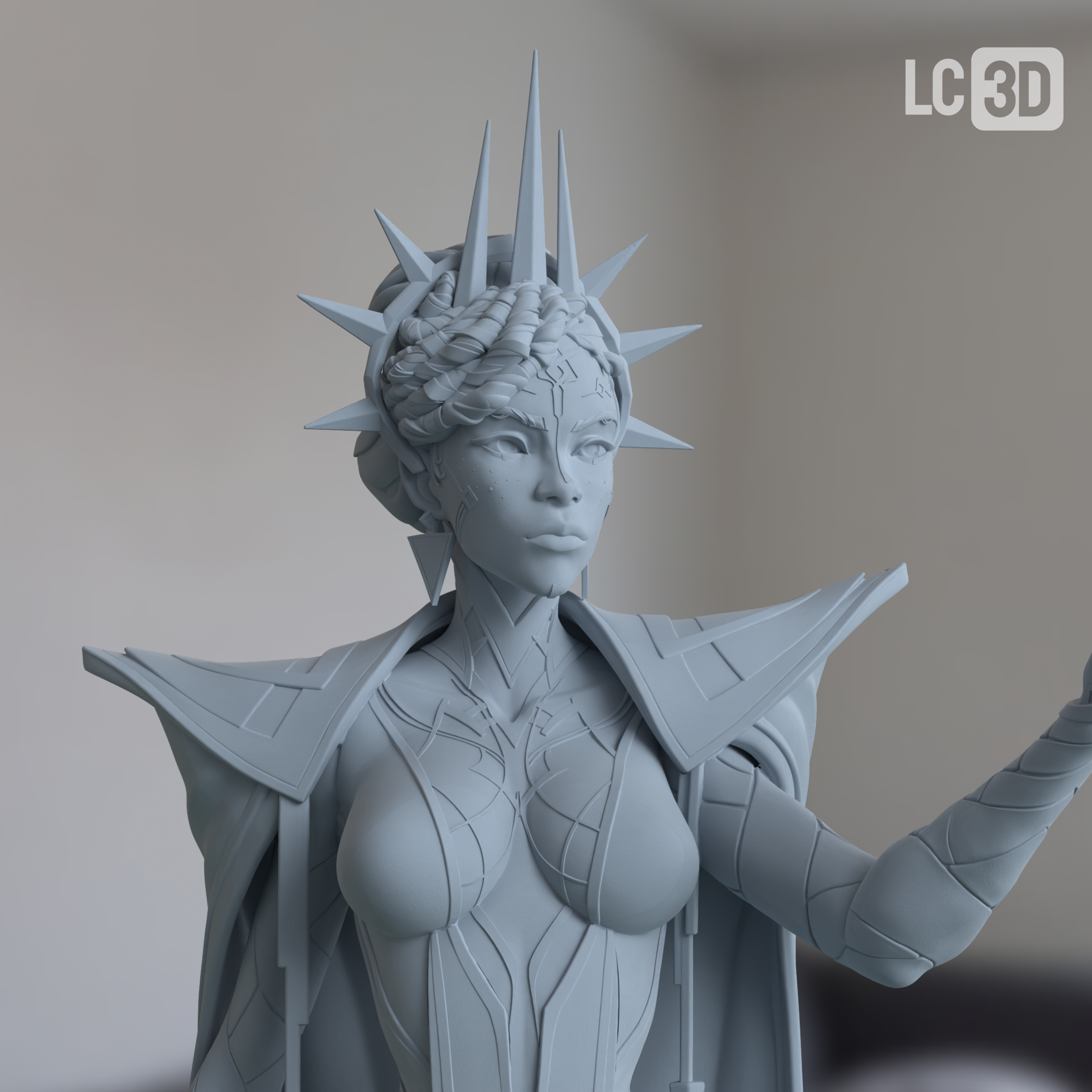Mel Medarda Arcane Figure 3D Printed Resin Model Kit