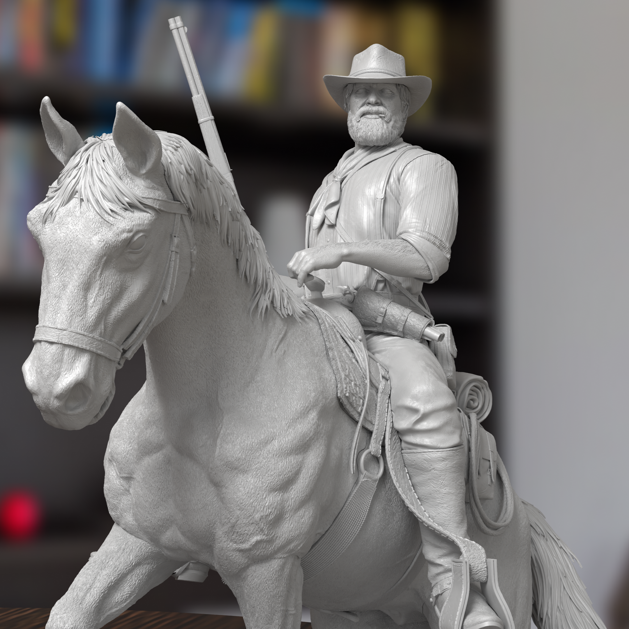 Arthur Morgan Horse Riding Red Dead Redemption 2 Figure 3D Printed Resin Model Kit