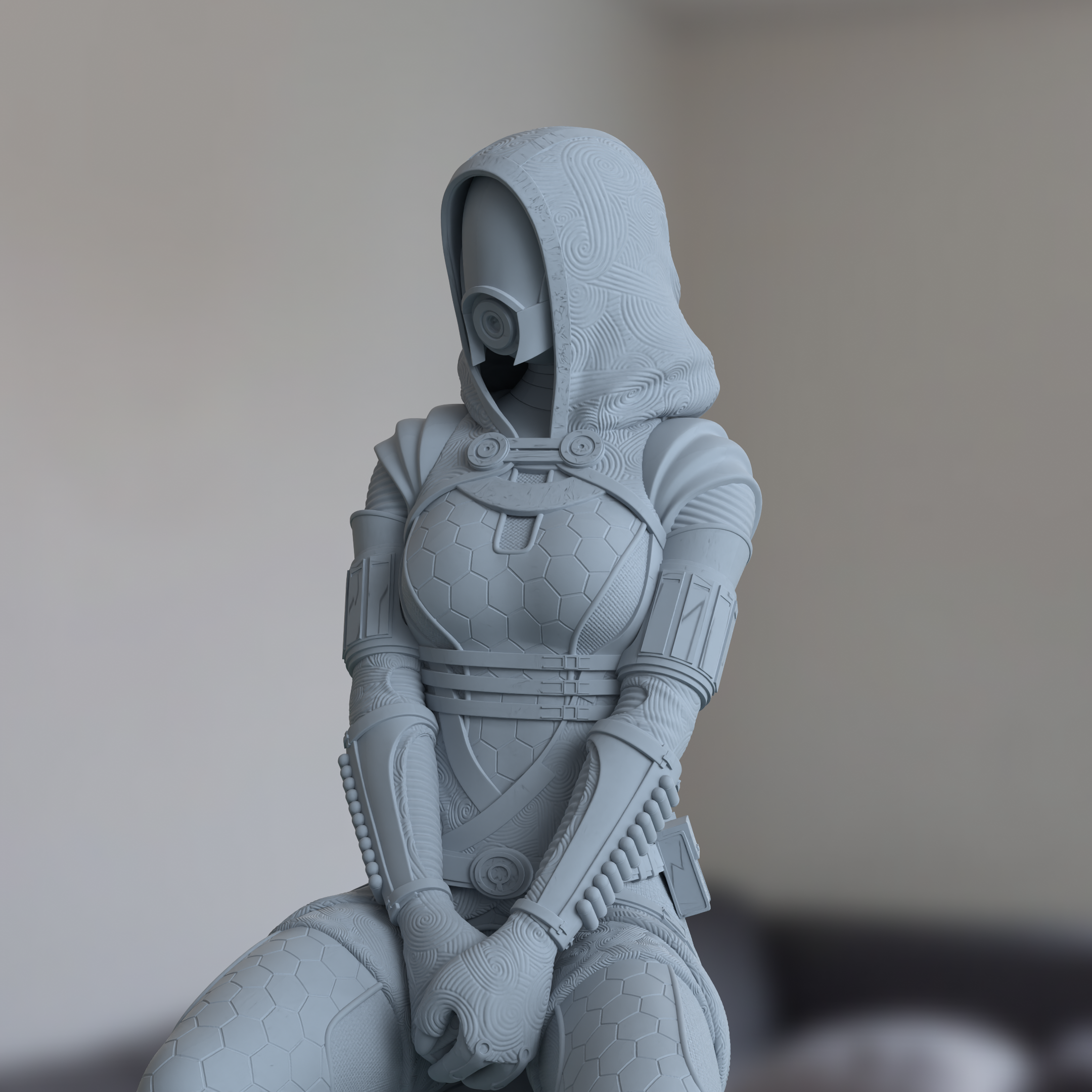 Tali Zorah Mass Effect Figure 3D Printed Resin Model Kit
