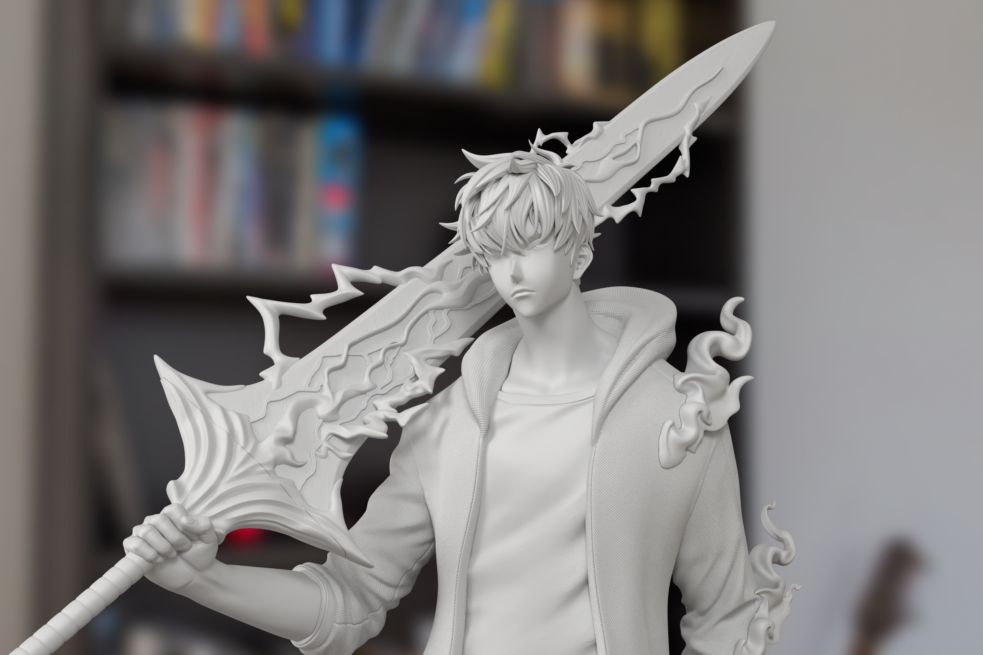 Sung Jinwoo Solo Leveling Figure 3D Printed Resin Model Kit