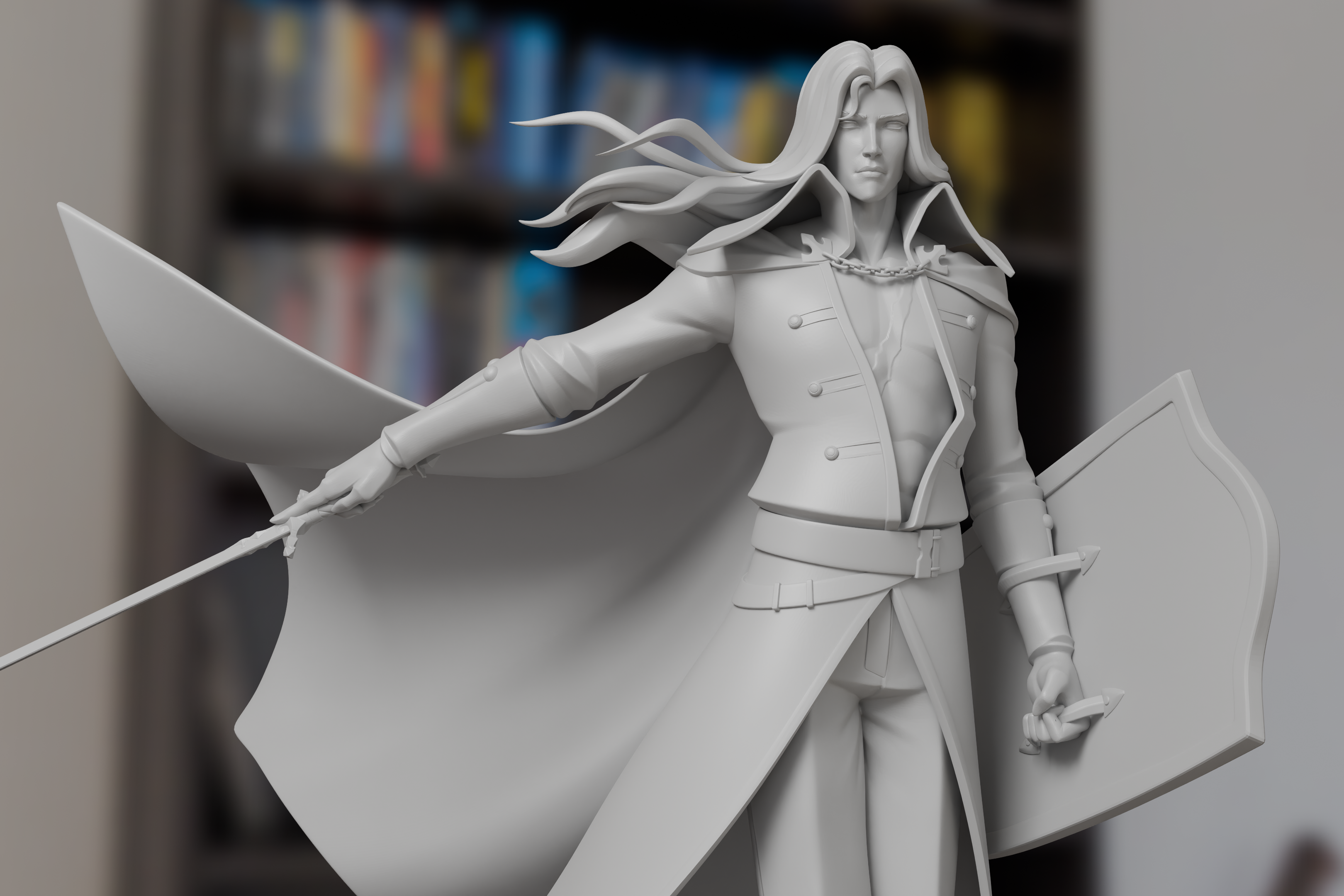 Alucard Castlevania Figure 3D Printed Resin Model Kit