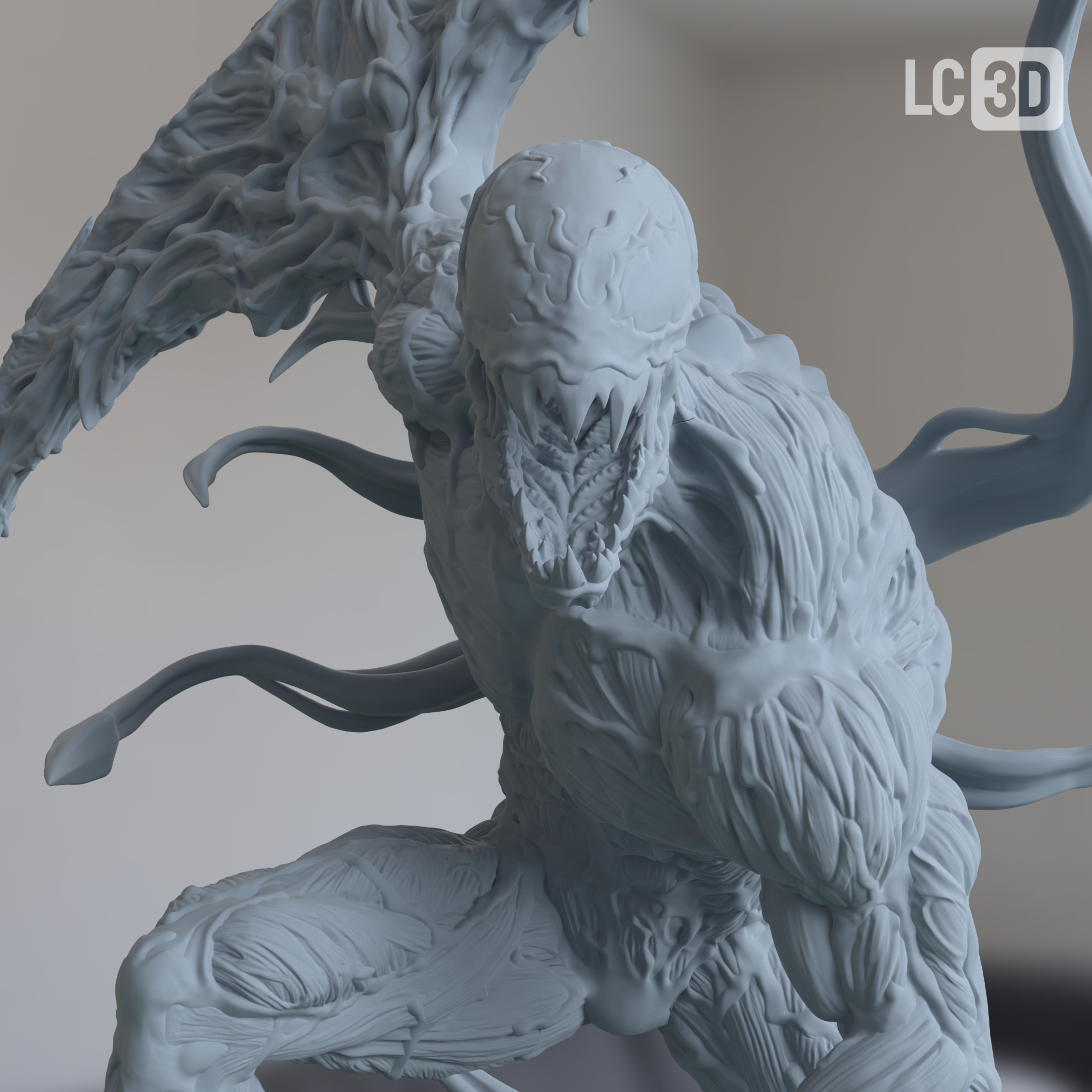 Carnage Venom Figure 3D Printed Resin Model Kit