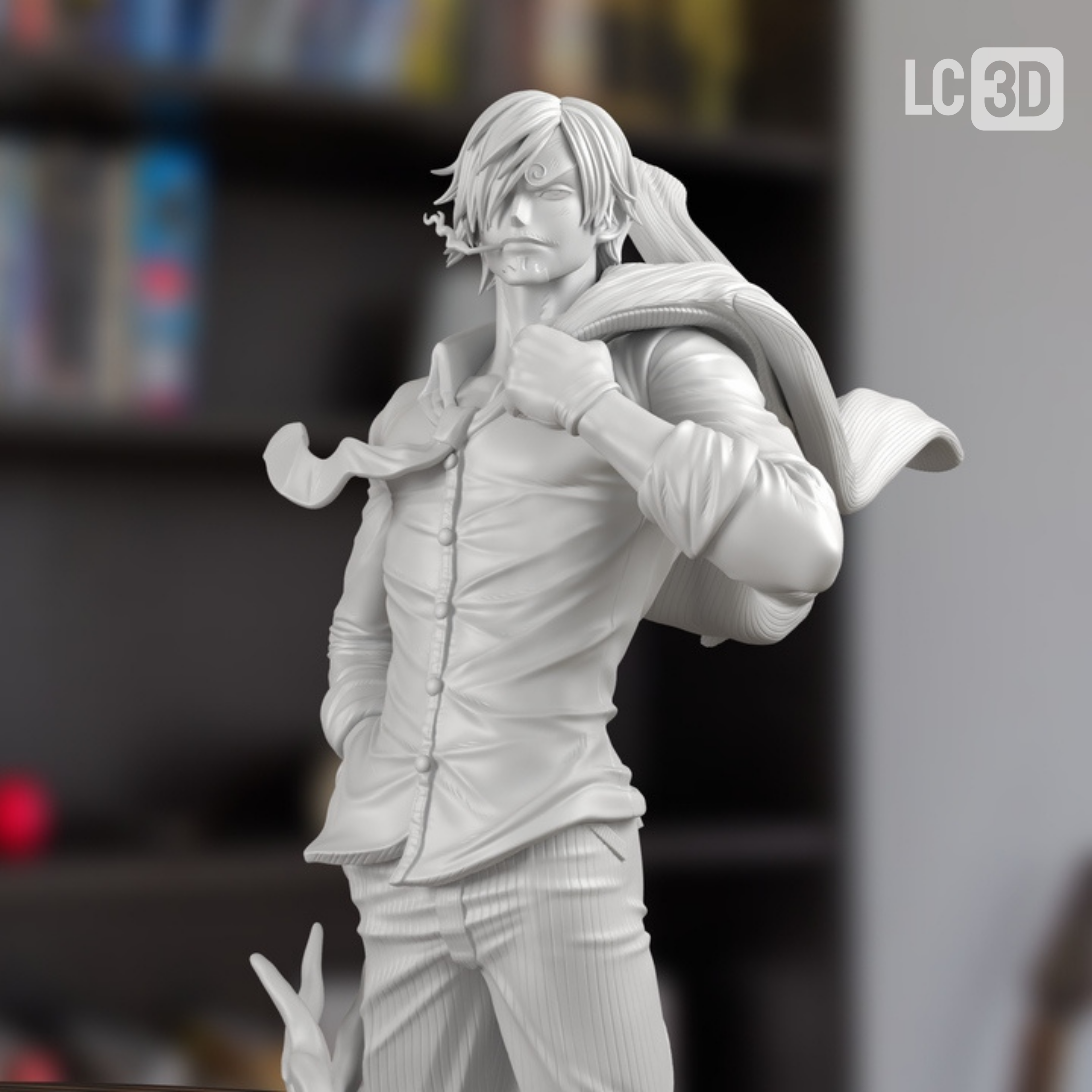 Sanji One Piece Figure 3D Printed Resin Model Kit
