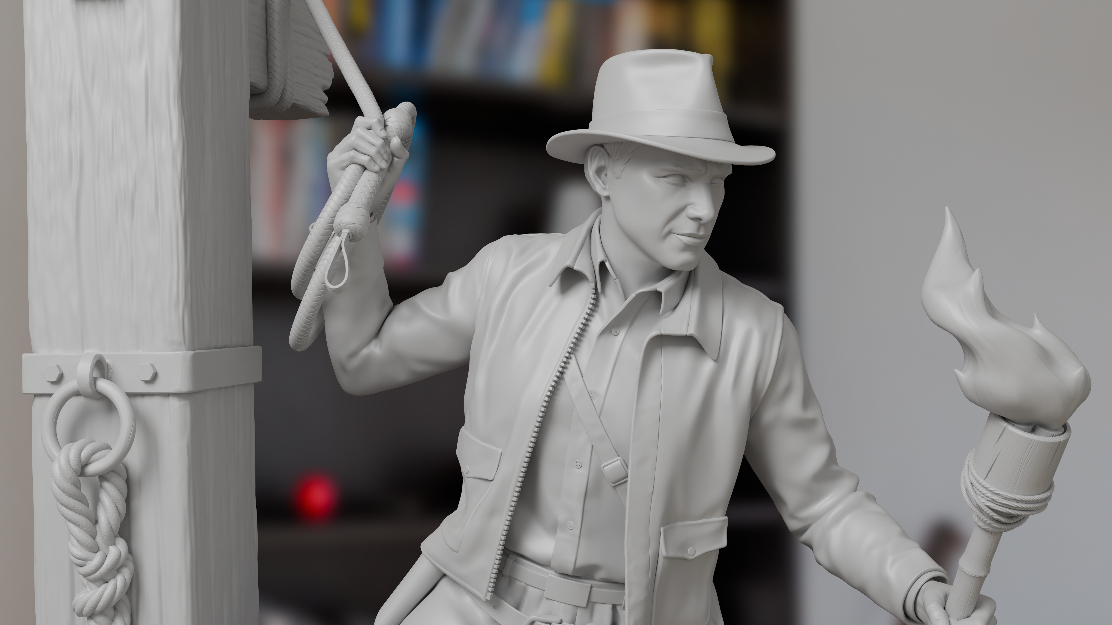 Indiana Jones The Legendary Explorer Figure 3D Printed Resin Model Kit
