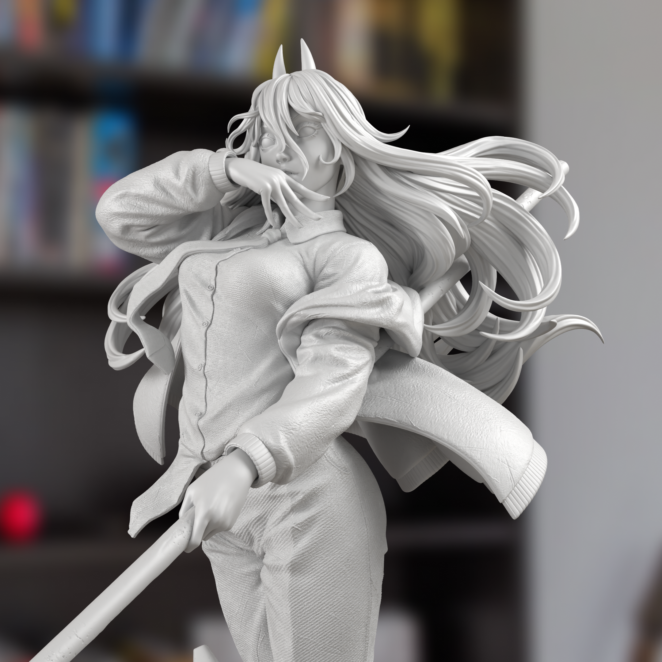 Power Chainsaw Man Figure 3D Printed Resin Model Kit