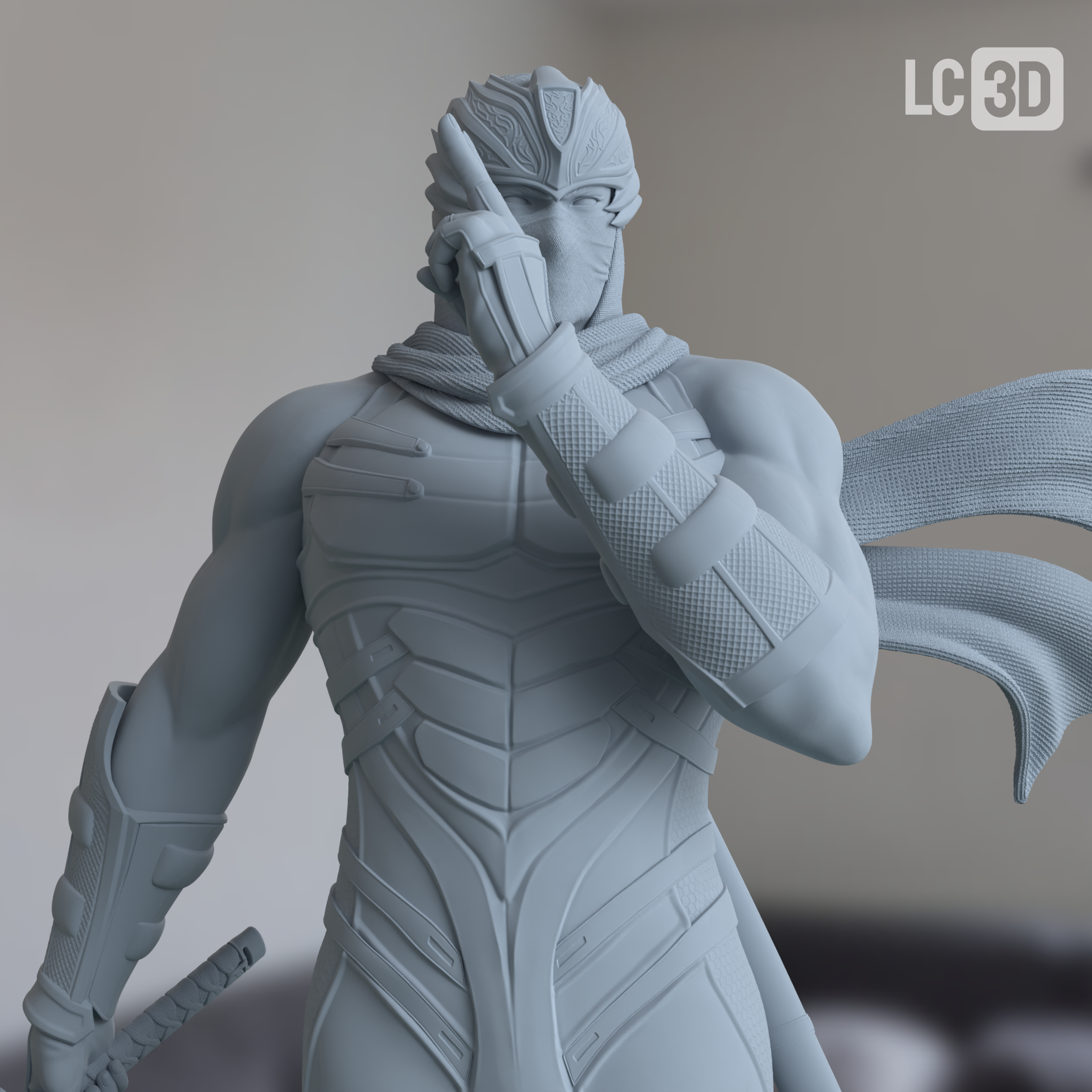 Ryu Hayabusa Ninja Gaiden Figure 3D Printed Resin Model Kit