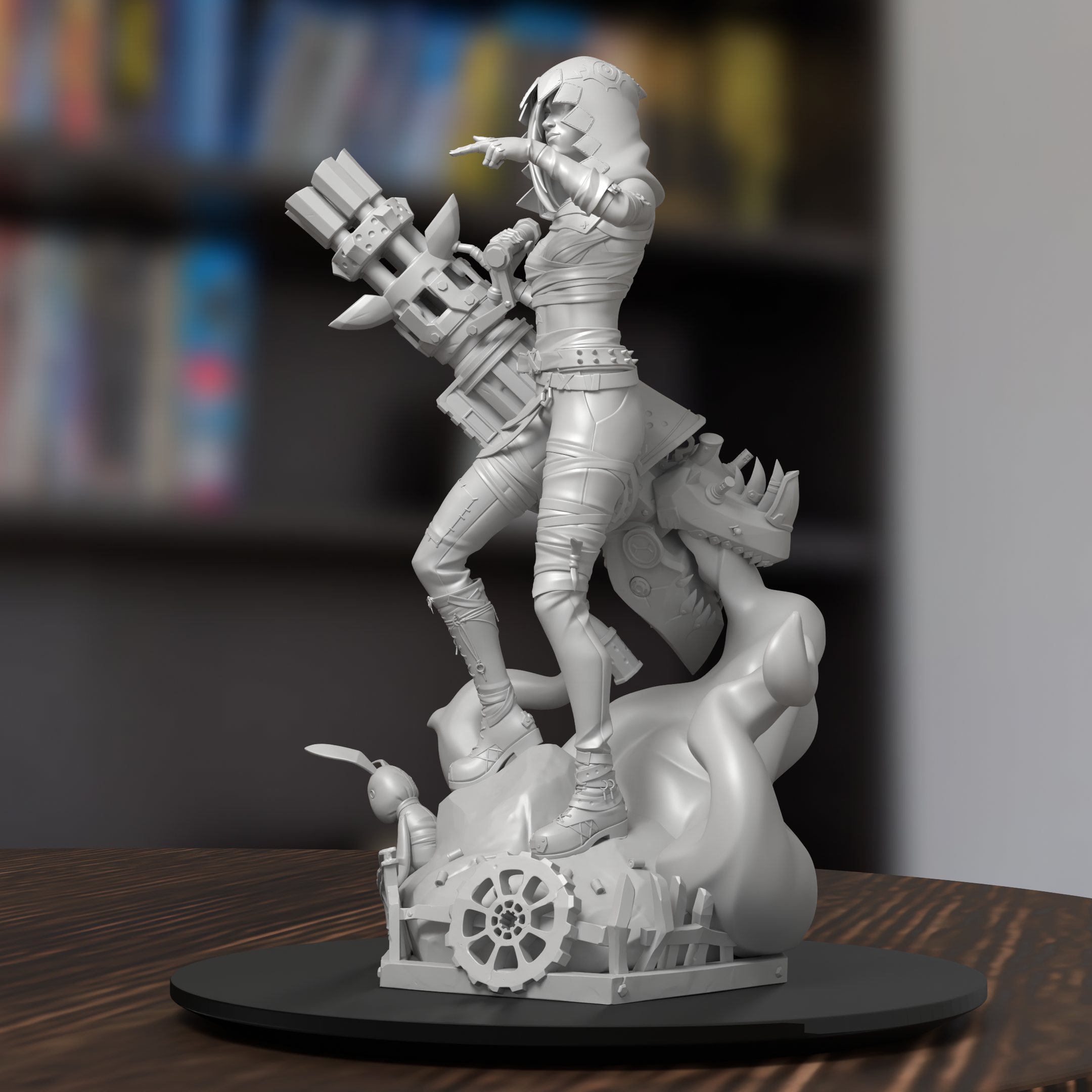 Jinx Arcane Figure 3D Printed Resin Model Kit