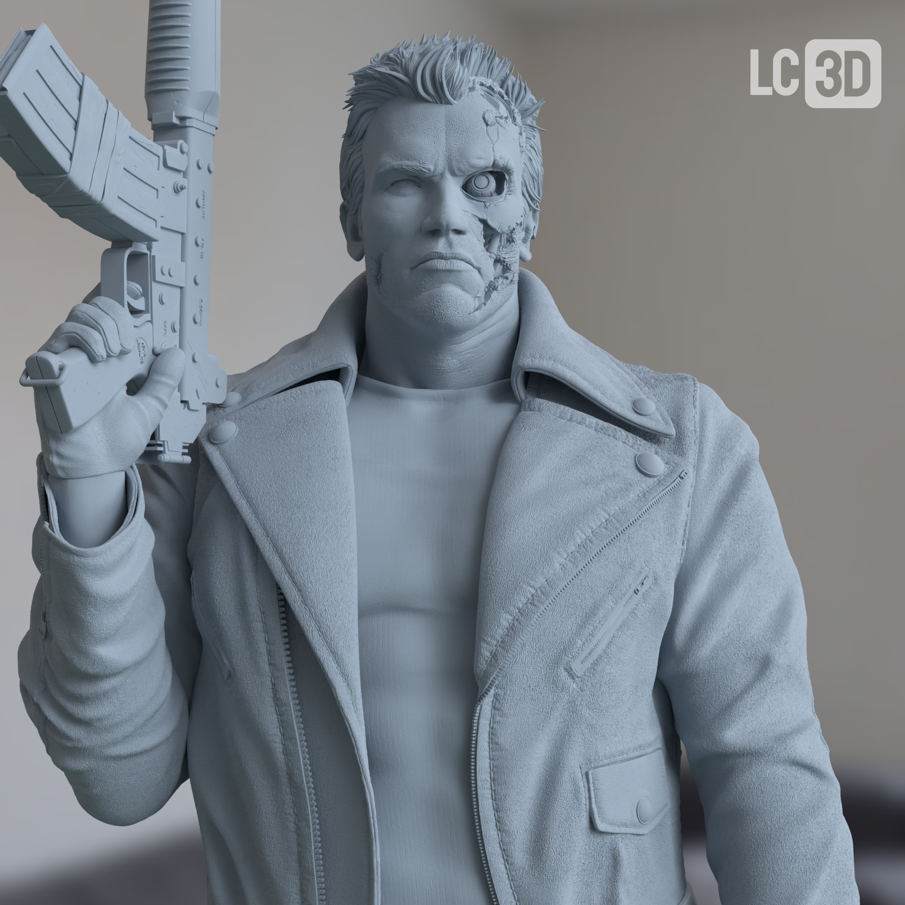 T-800 Terminator Figure 3D Printed Resin Model Kit