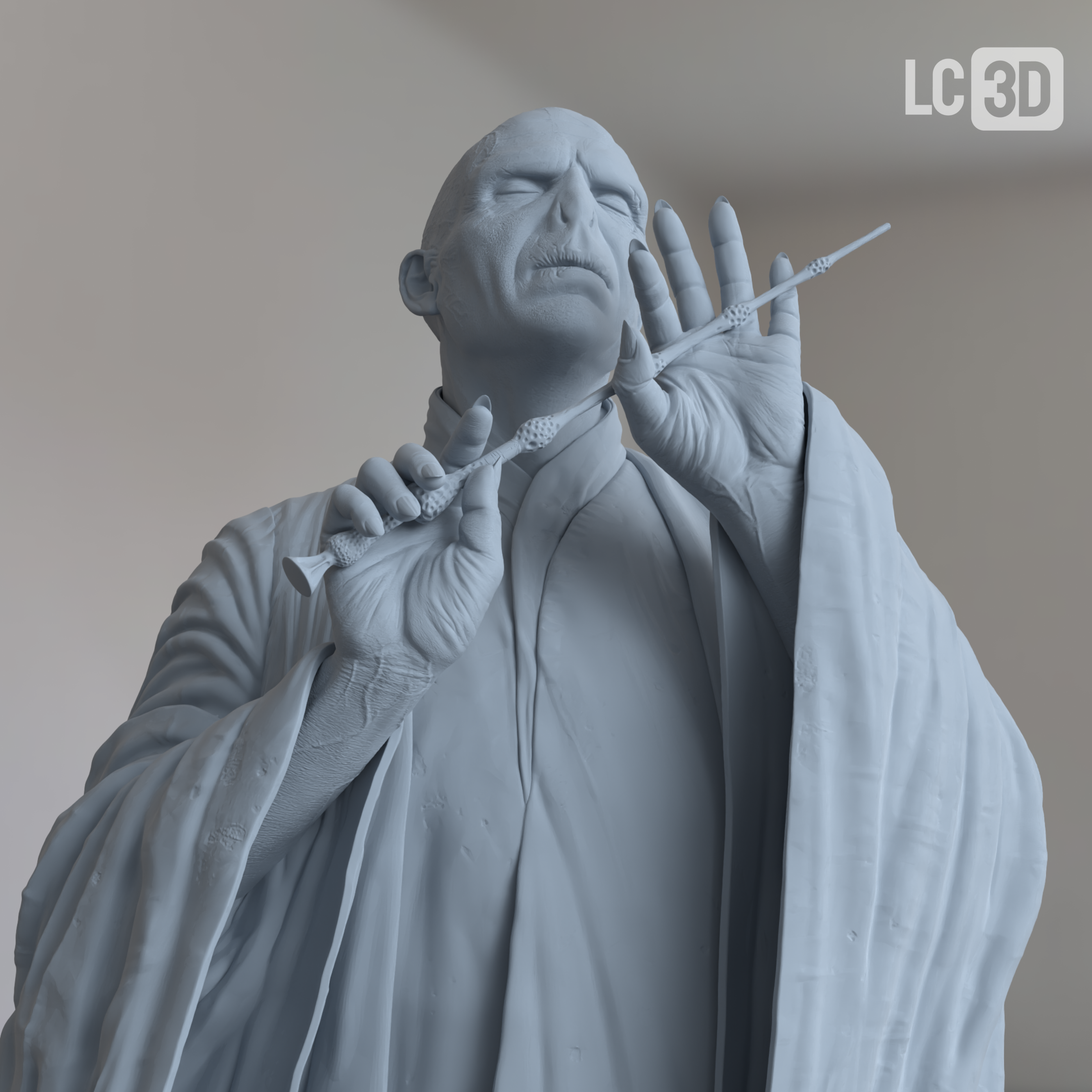 Lord Voldemort Harry Potter Figure 3D Printed Resin Model Kit