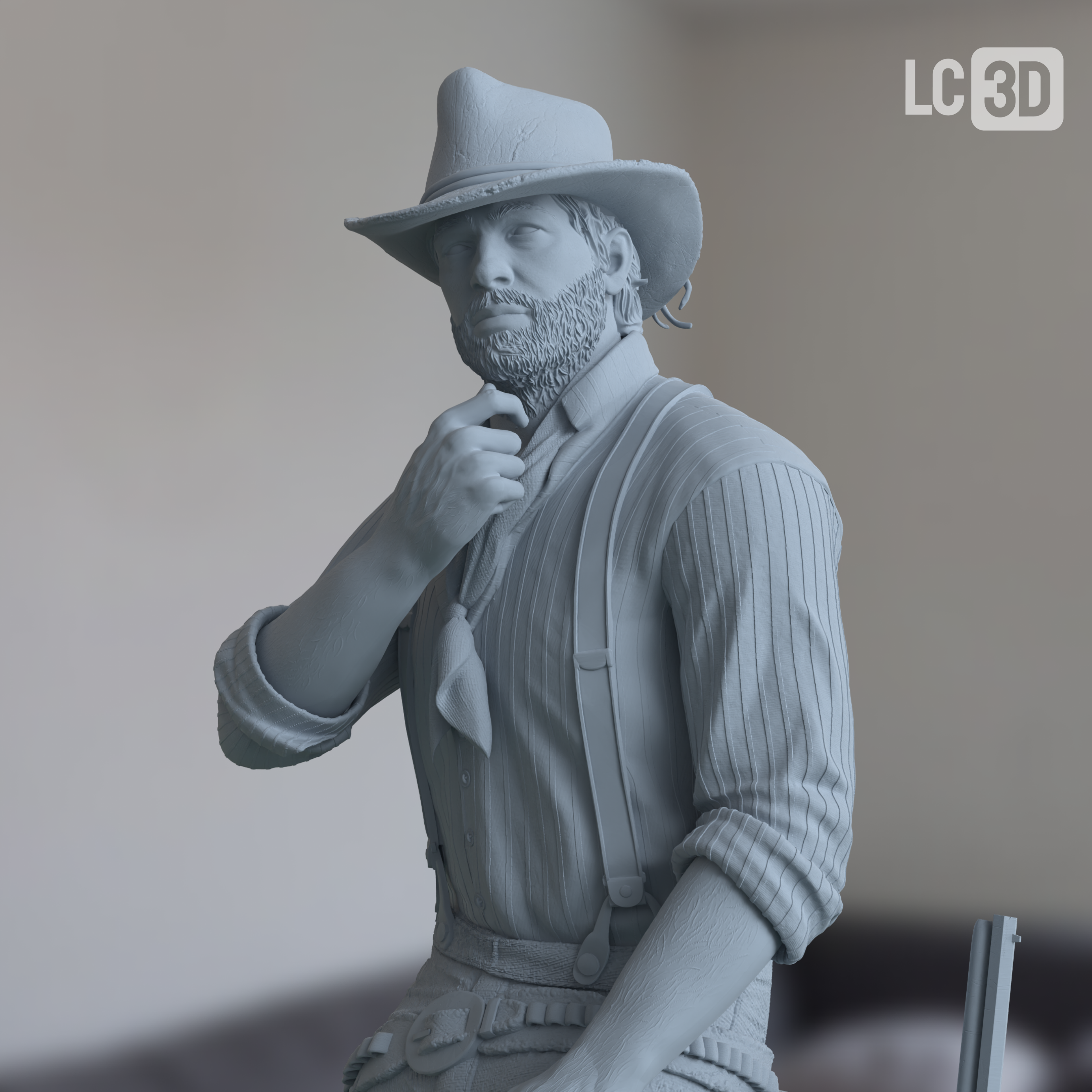 Arthur Morgan Red Dead Redemption 2 Figure 3D Printed Resin Model Kit