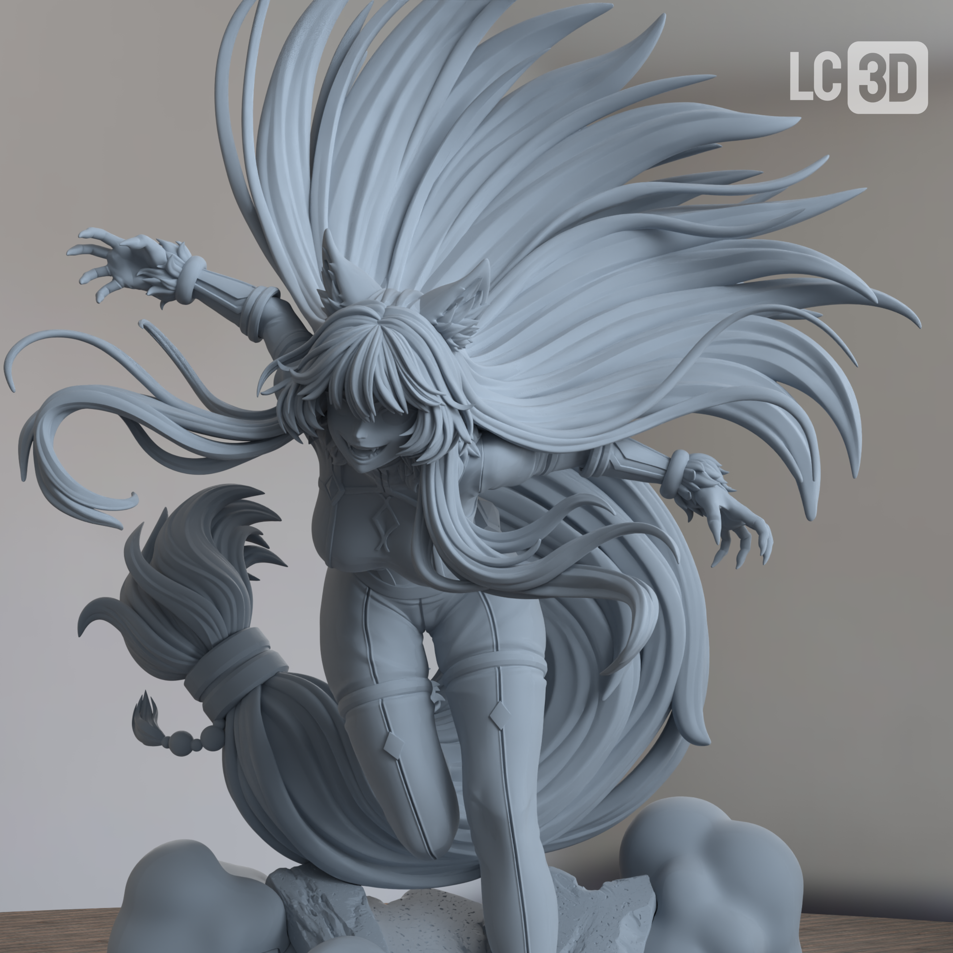 Delta The Eminence In Shadow Figure 3D Printed Resin Model Kit