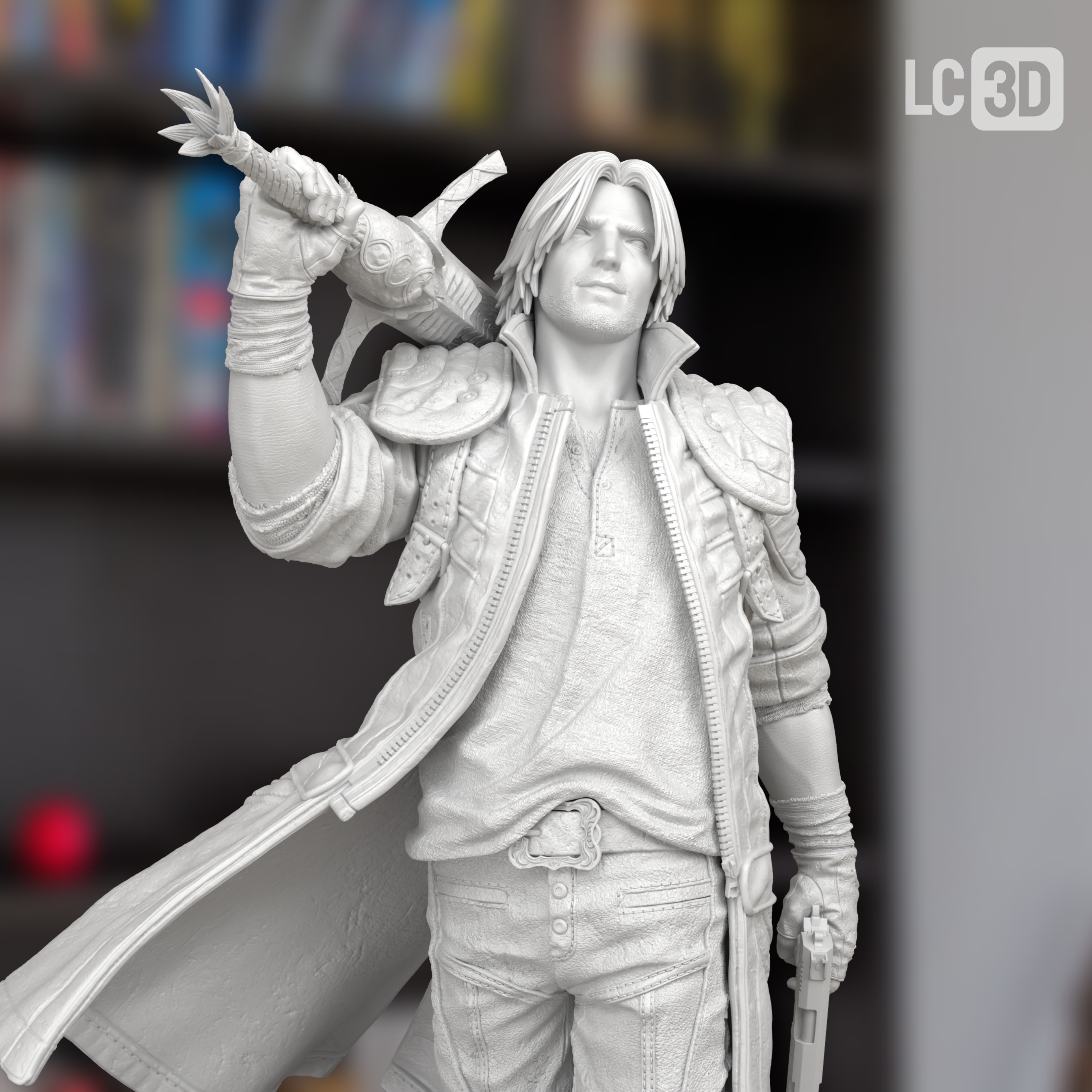 Dante Devil May Cry Figure 3D Printed Resin Model Kit