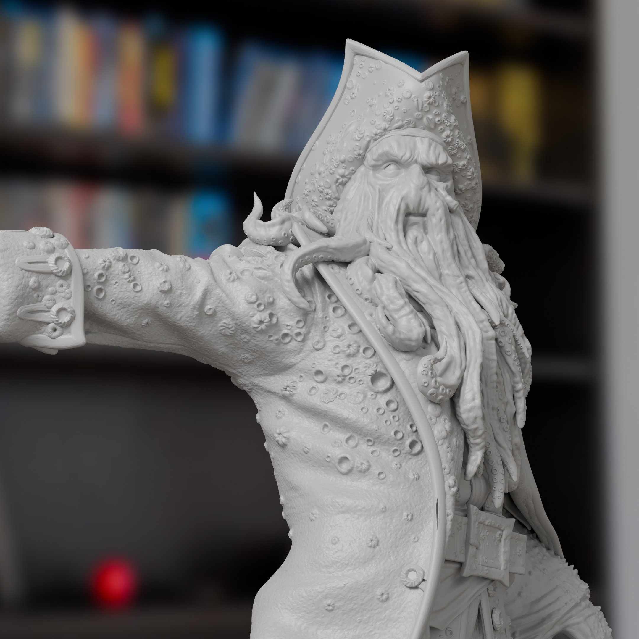 Davy Jones Pirates Of The Caribbean Figure 3D Printed Resin Model Kit