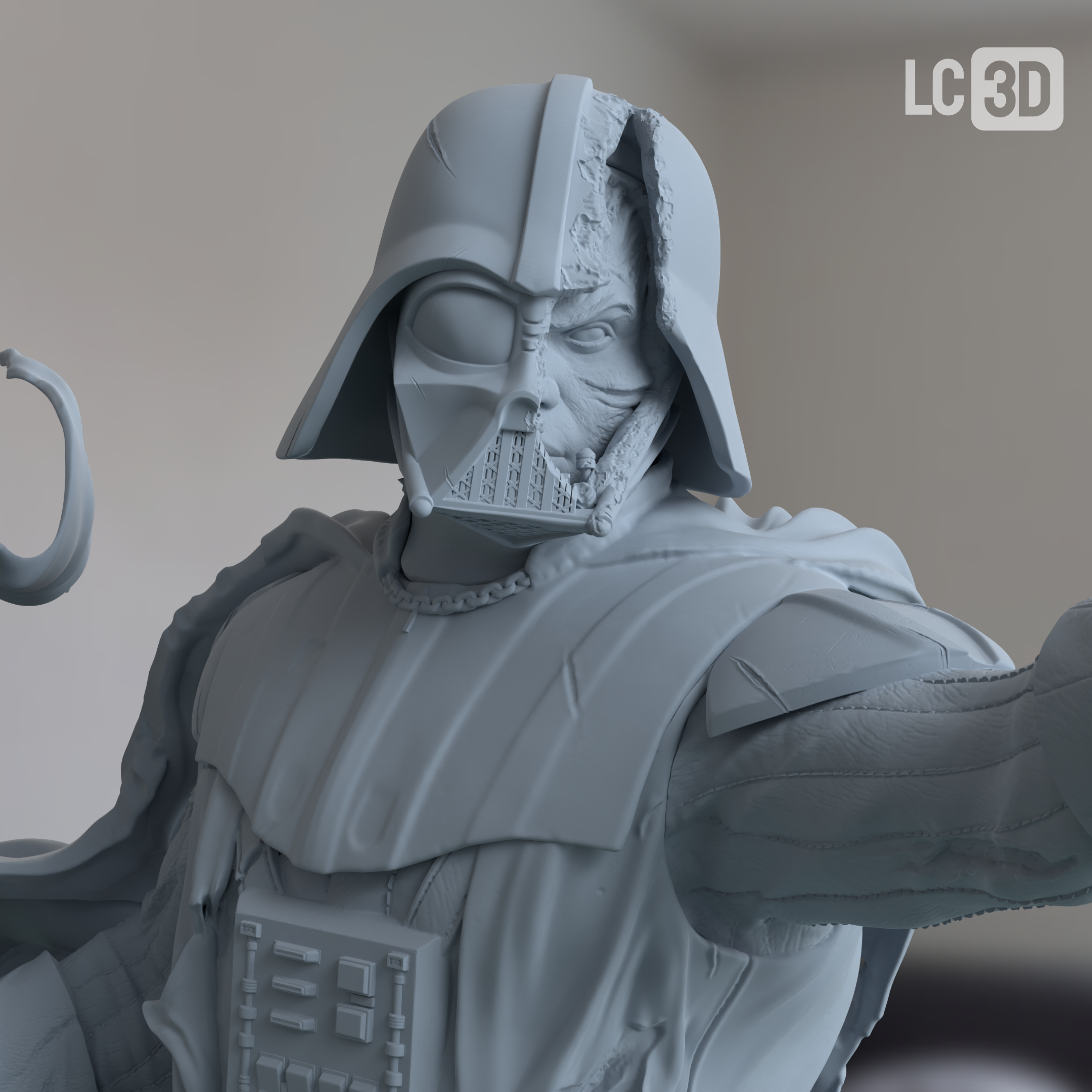 Darth Vader Star Wars Figure 3D Printed Resin Model Kit