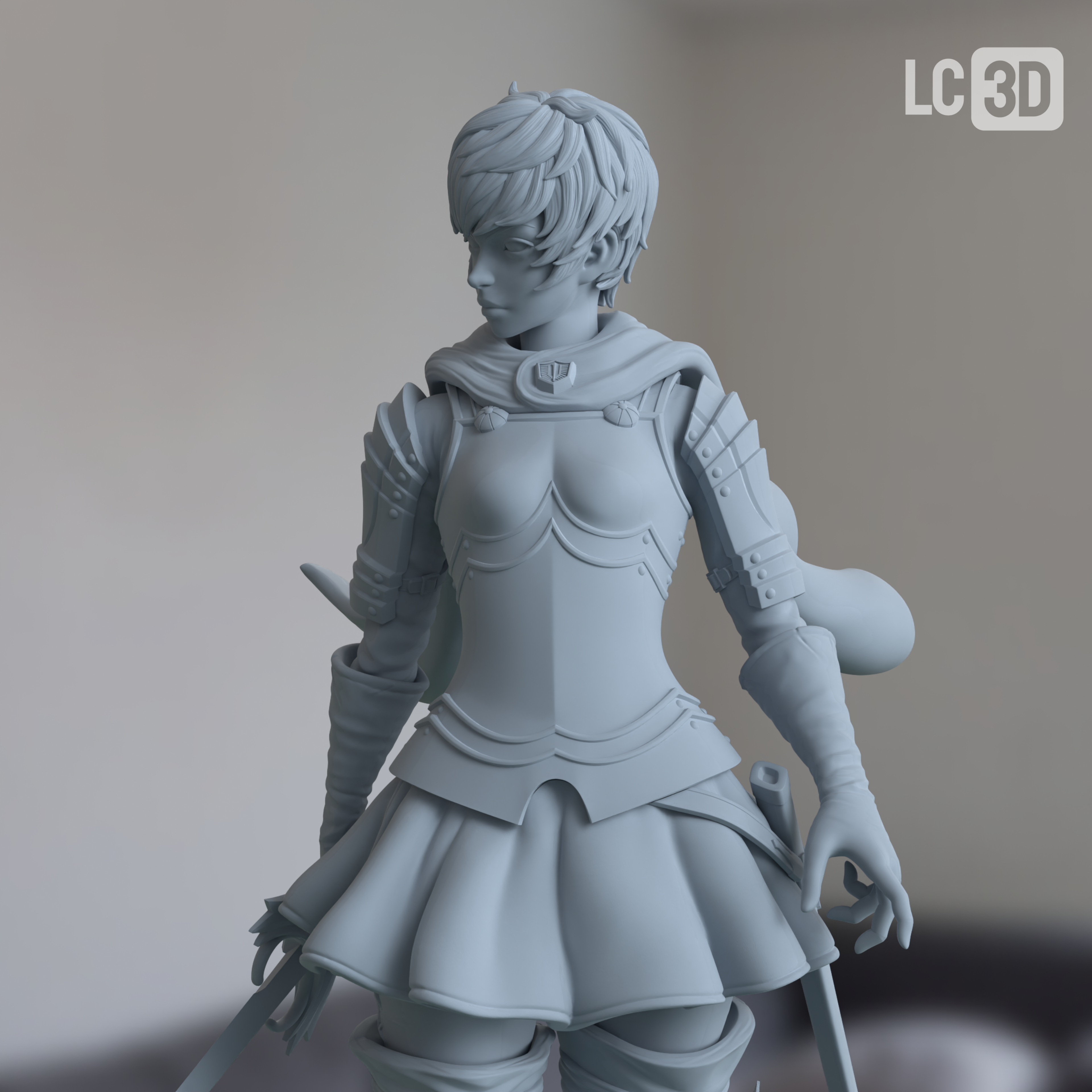 Casca Berserk Figure 3D Printed Resin Model Kit