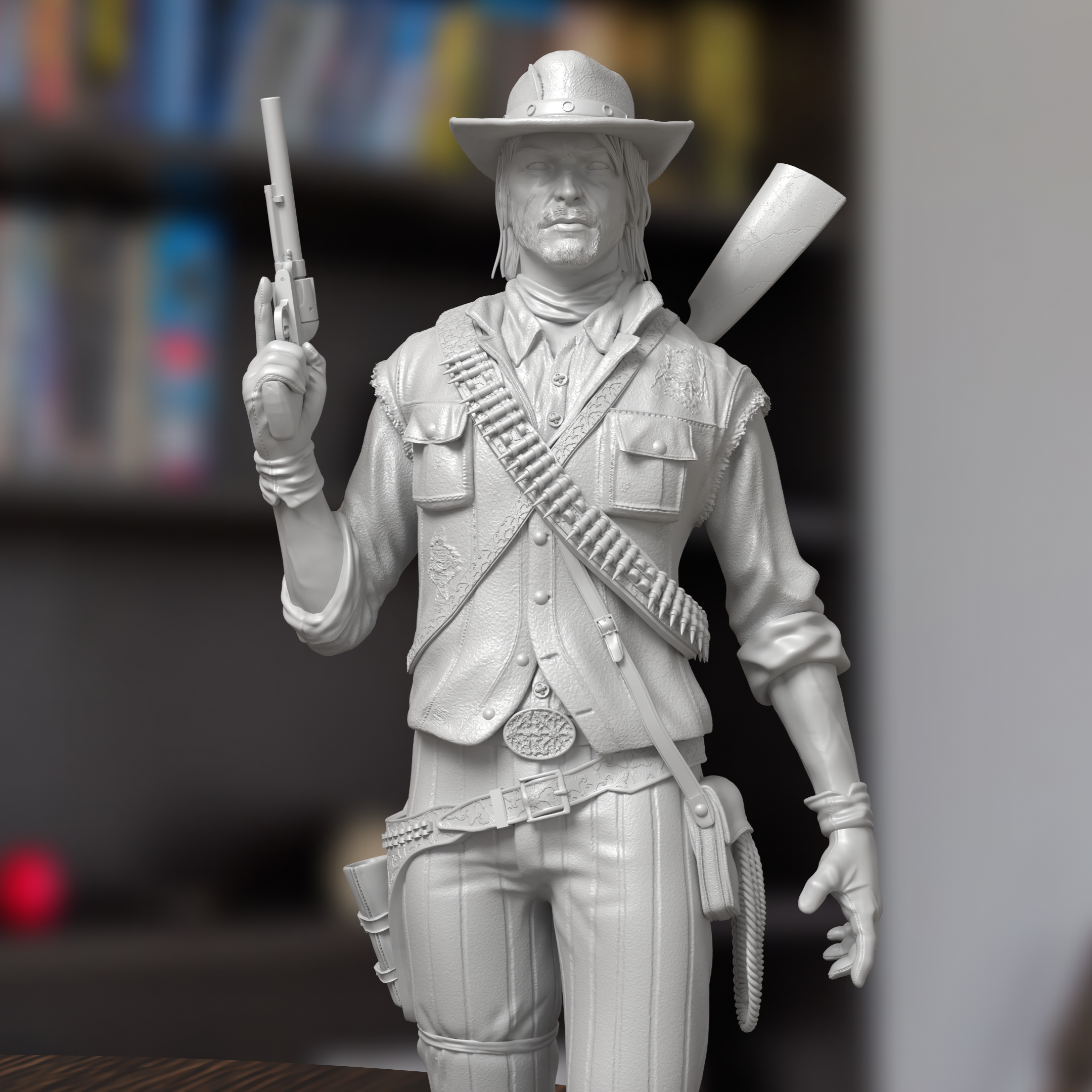 John Marston Red Dead Redemption Figure 3D Printed Resin Model Kit