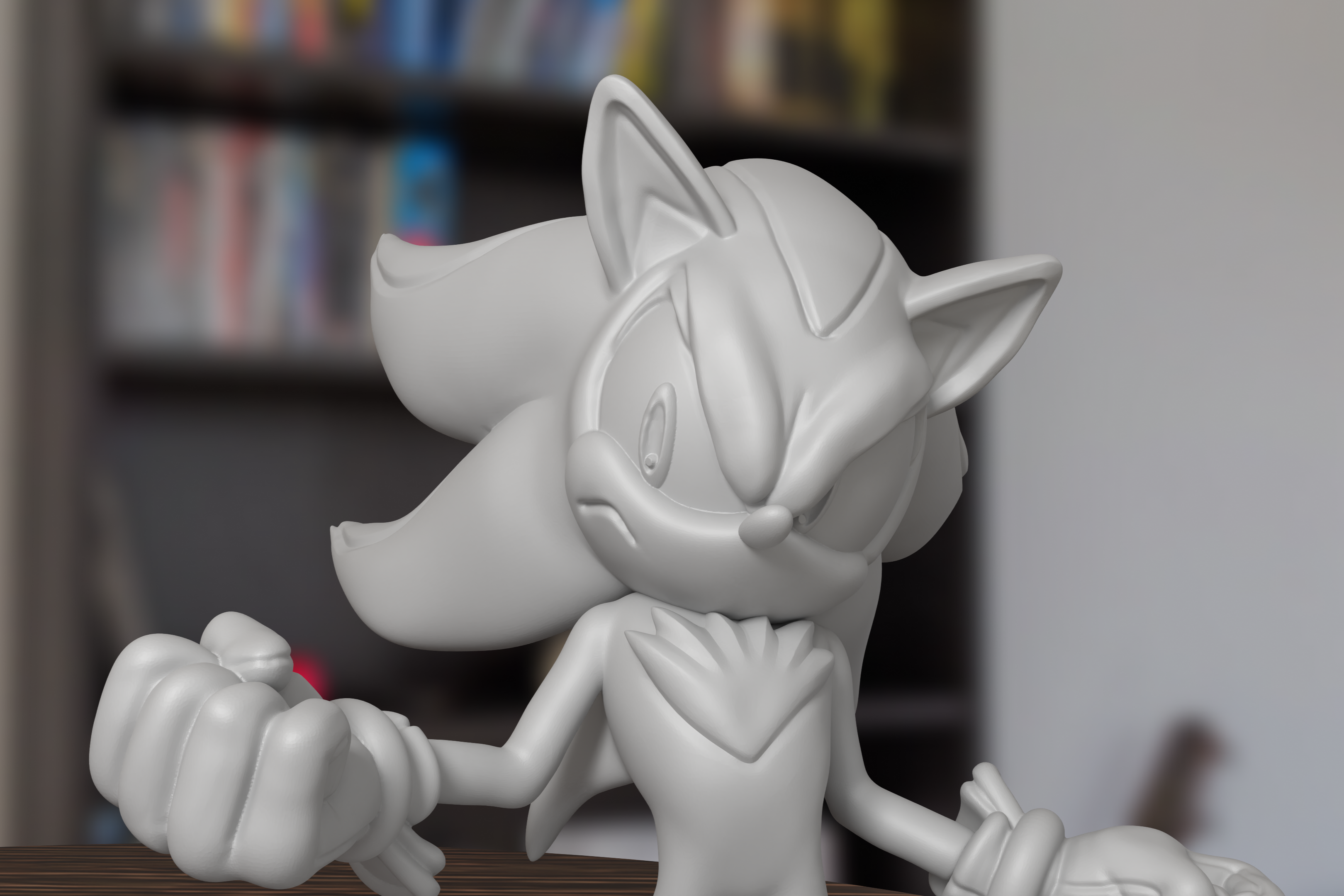 Shadow the Hedgehog Sonic Adventure Figure 3D Printed Resin Model Kit