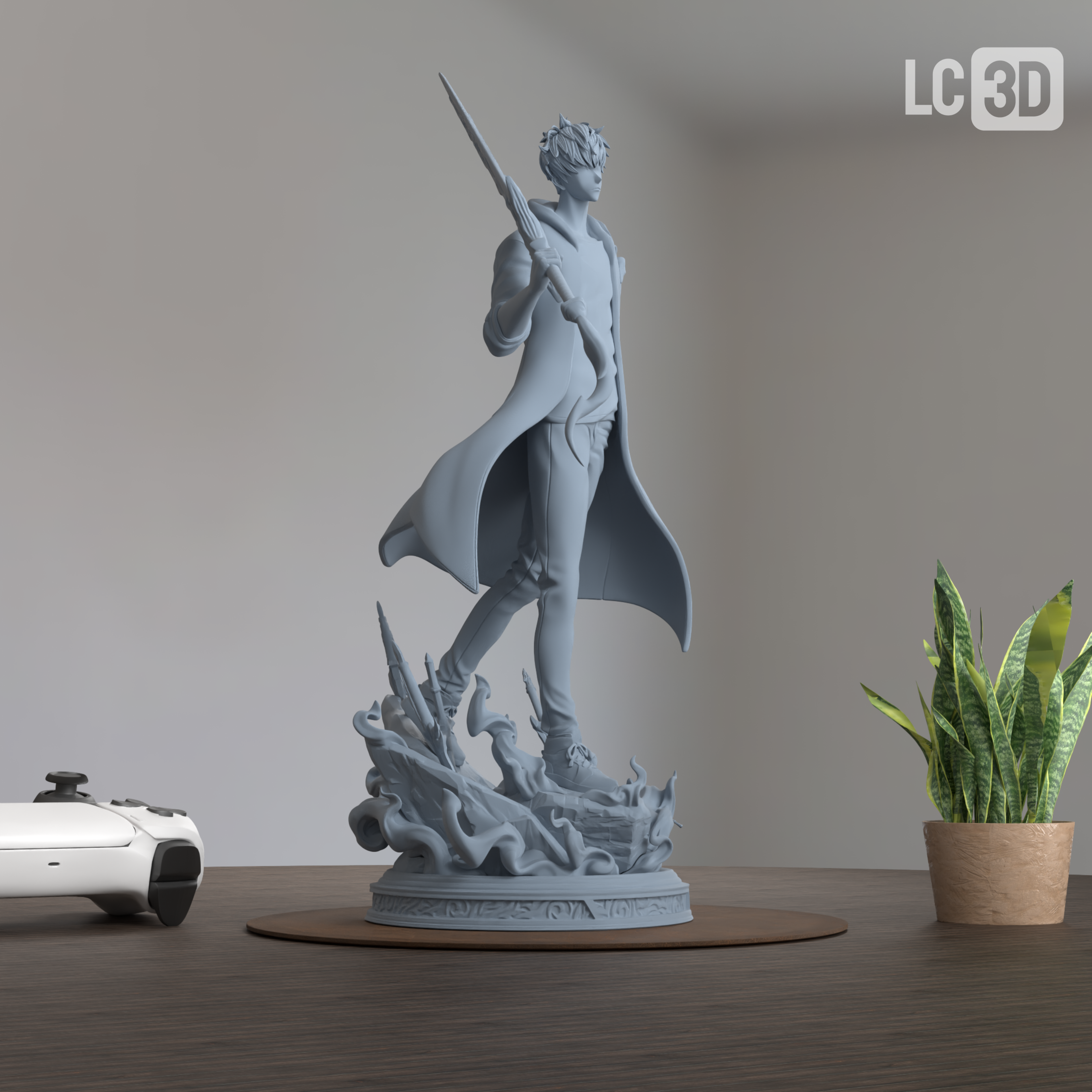 Sung Jinwoo Solo Leveling Figure 3D Printed Resin Model Kit
