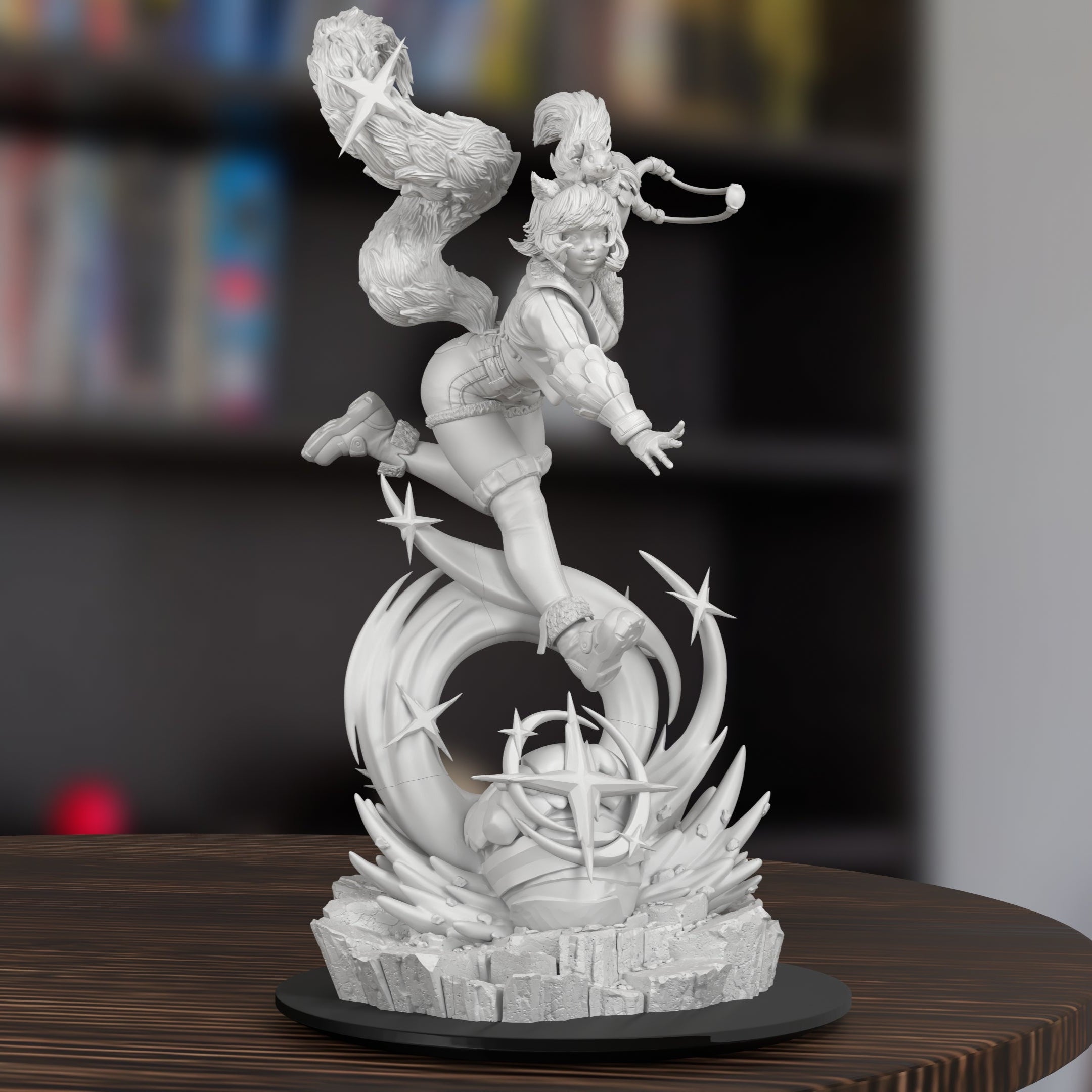 Squirrel Girl Marvel Rivals Figure 3D Printed Resin Model Kit