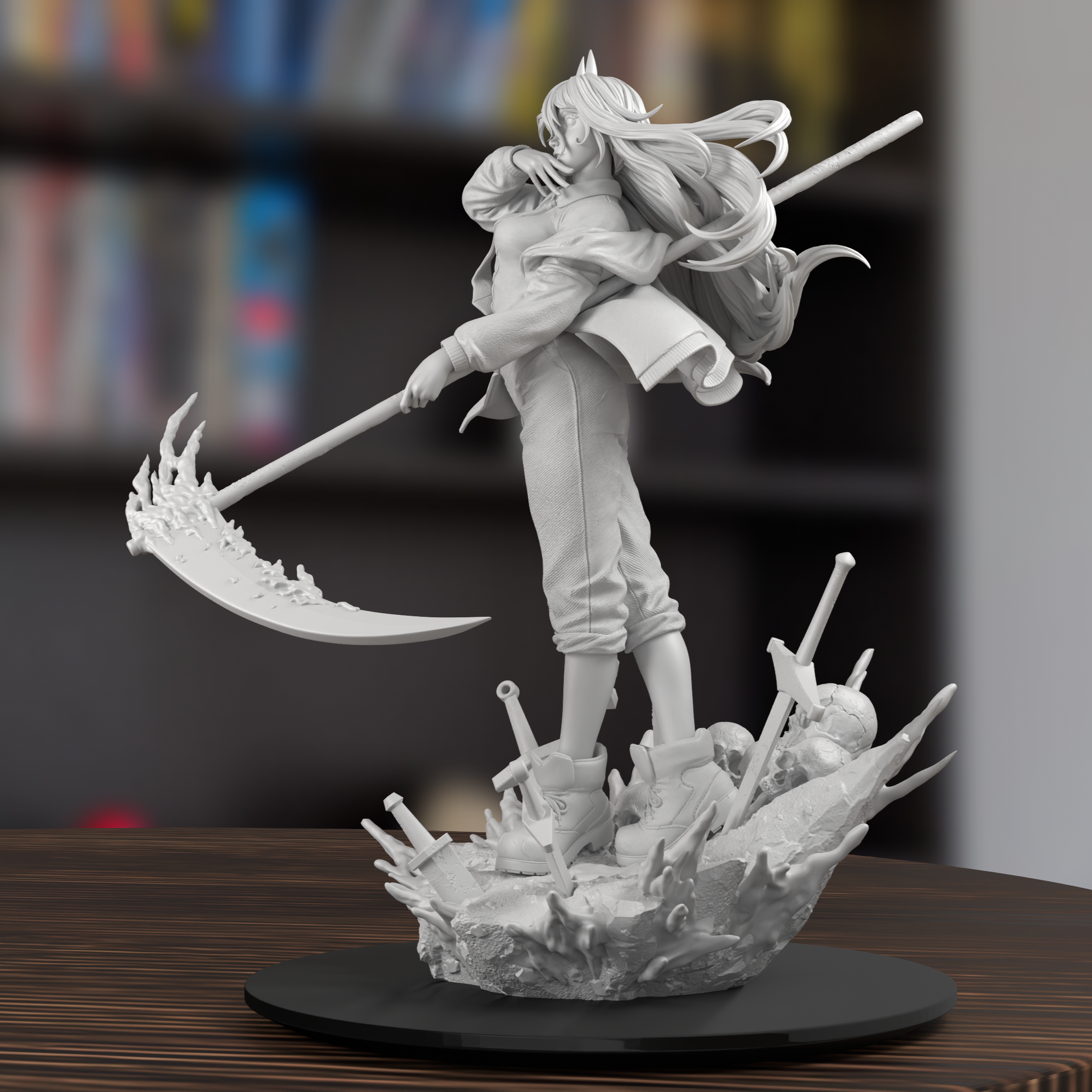 Power Chainsaw Man Figure 3D Printed Resin Model Kit