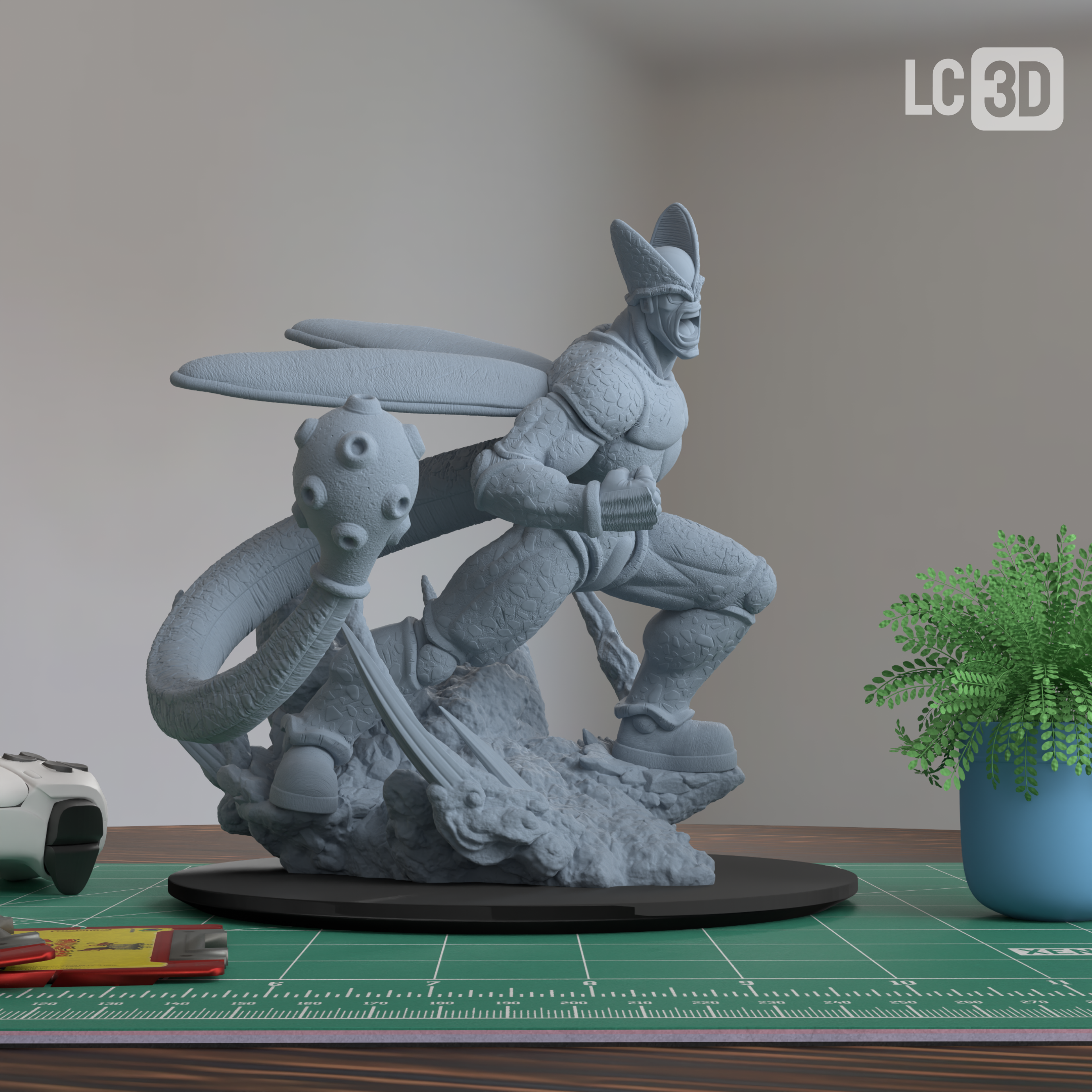 Cell Max Dragon Ball Super Super Hero Figure 3D Printed Resin Model Kit
