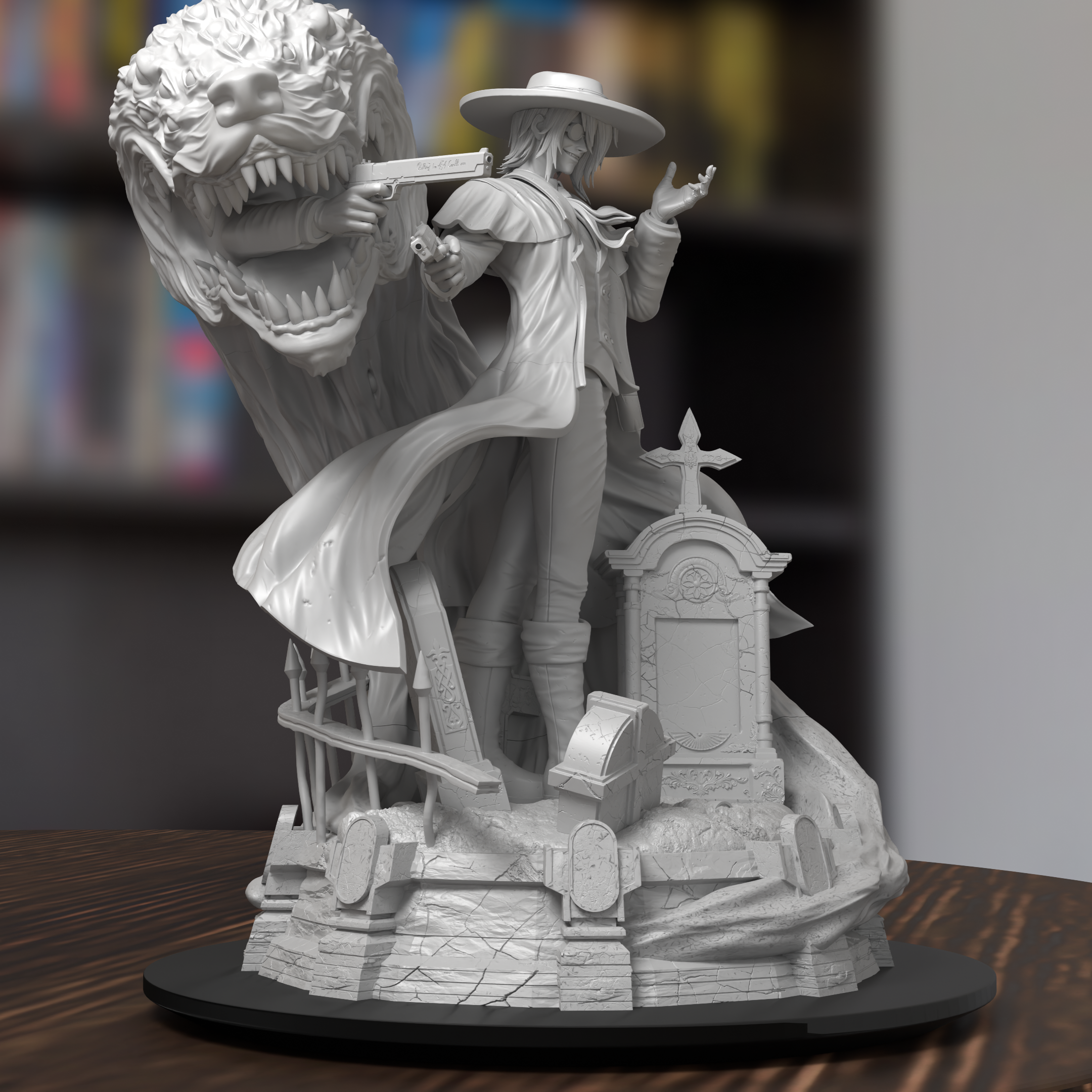 Alucard Helsing Figure 3D Printed Resin Model Kit