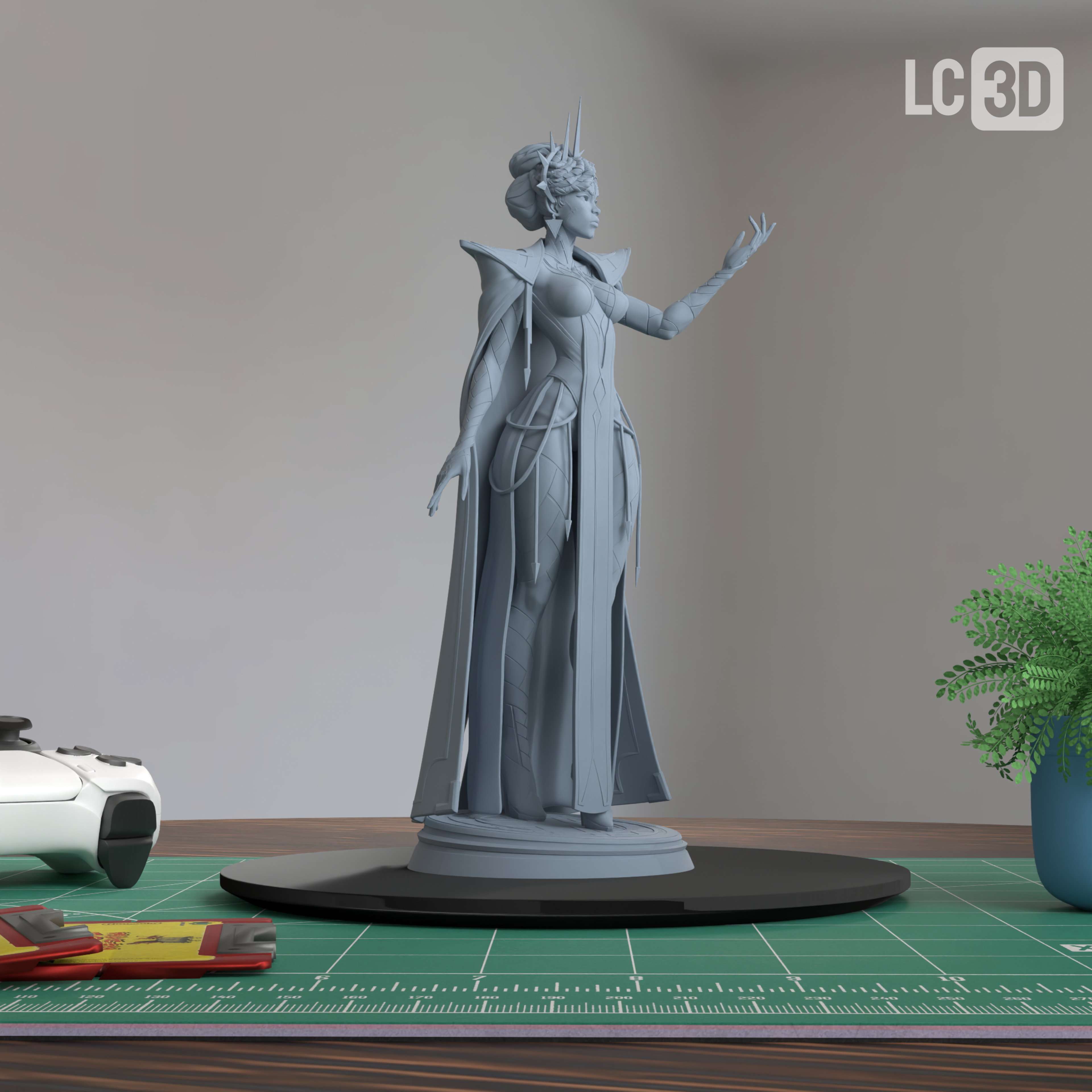 Mel Medarda Arcane Figure 3D Printed Resin Model Kit