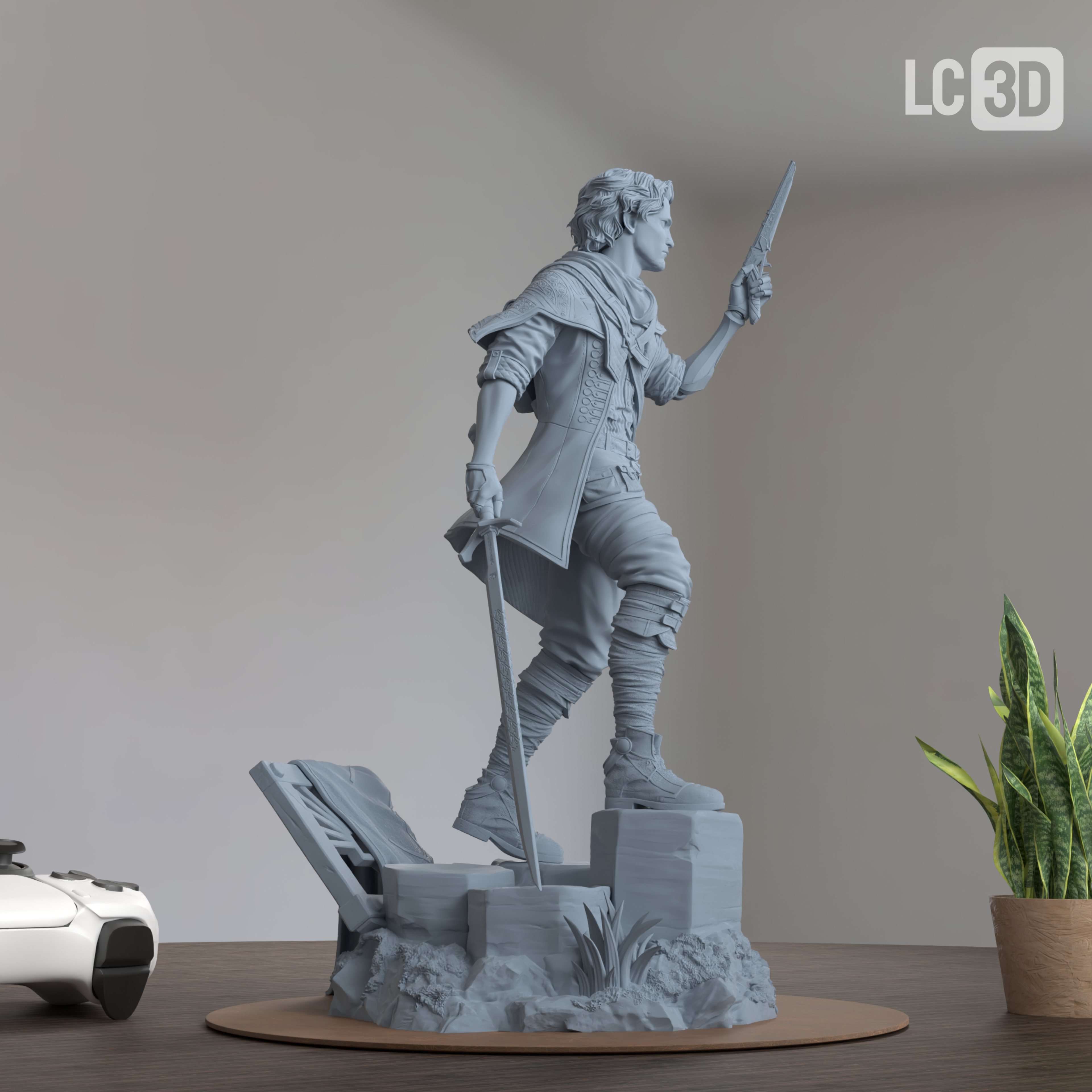 Gustave Expedition 33 Figure 3D Printed Resin Model Kit
