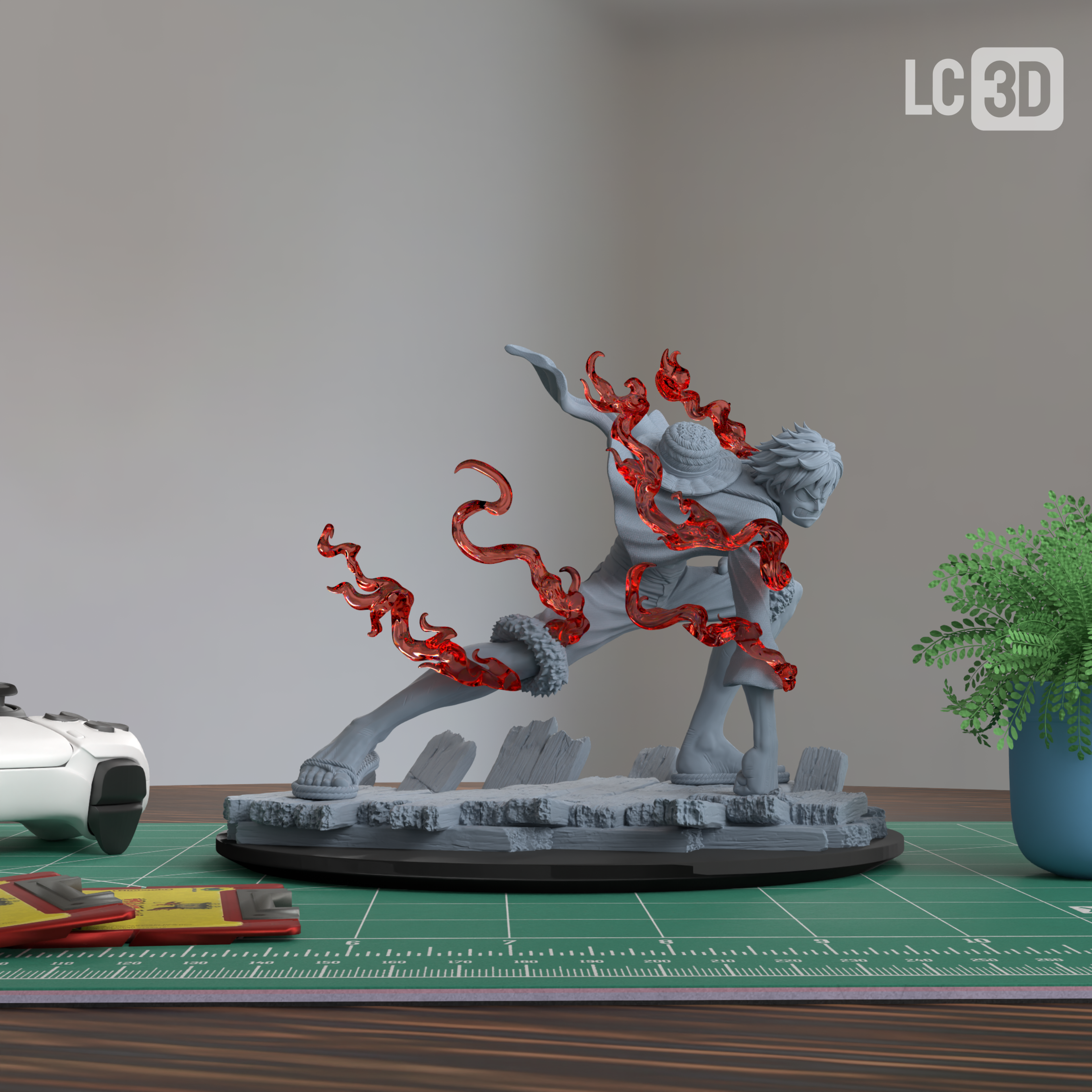 Luffy One Piece Figure 3D Printed Resin Model Kit