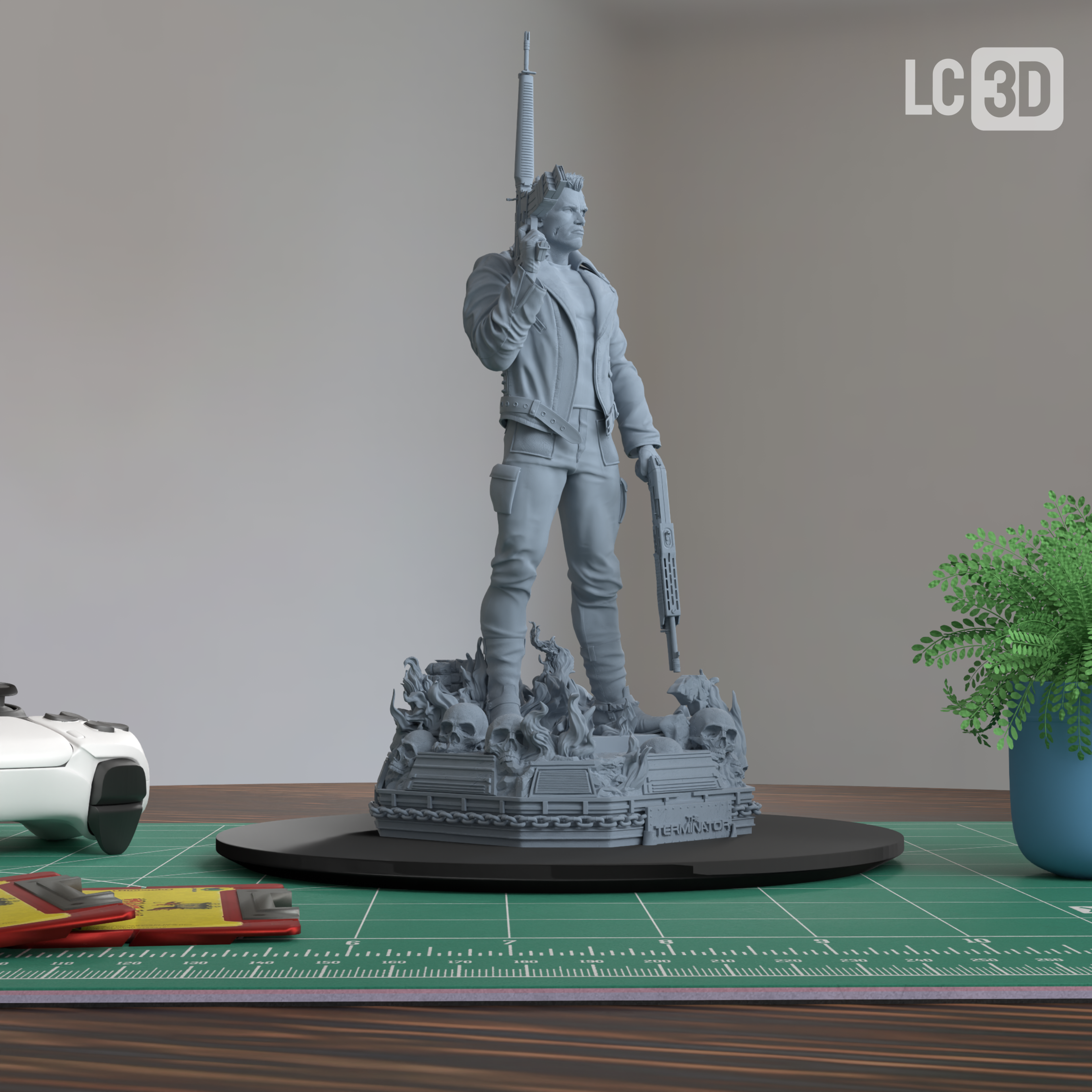 T-800 Terminator Figure 3D Printed Resin Model Kit