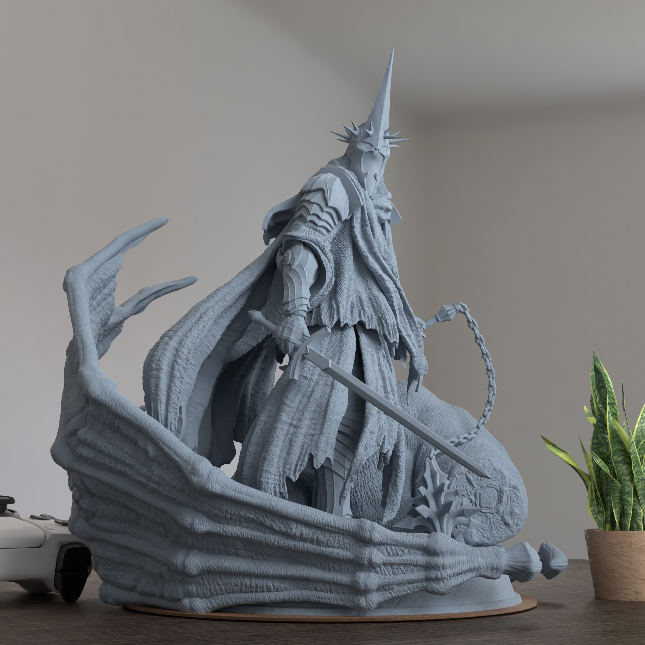 Witch King of Angmar Lord of The Rings Figure 3D Printed Resin Model Kit