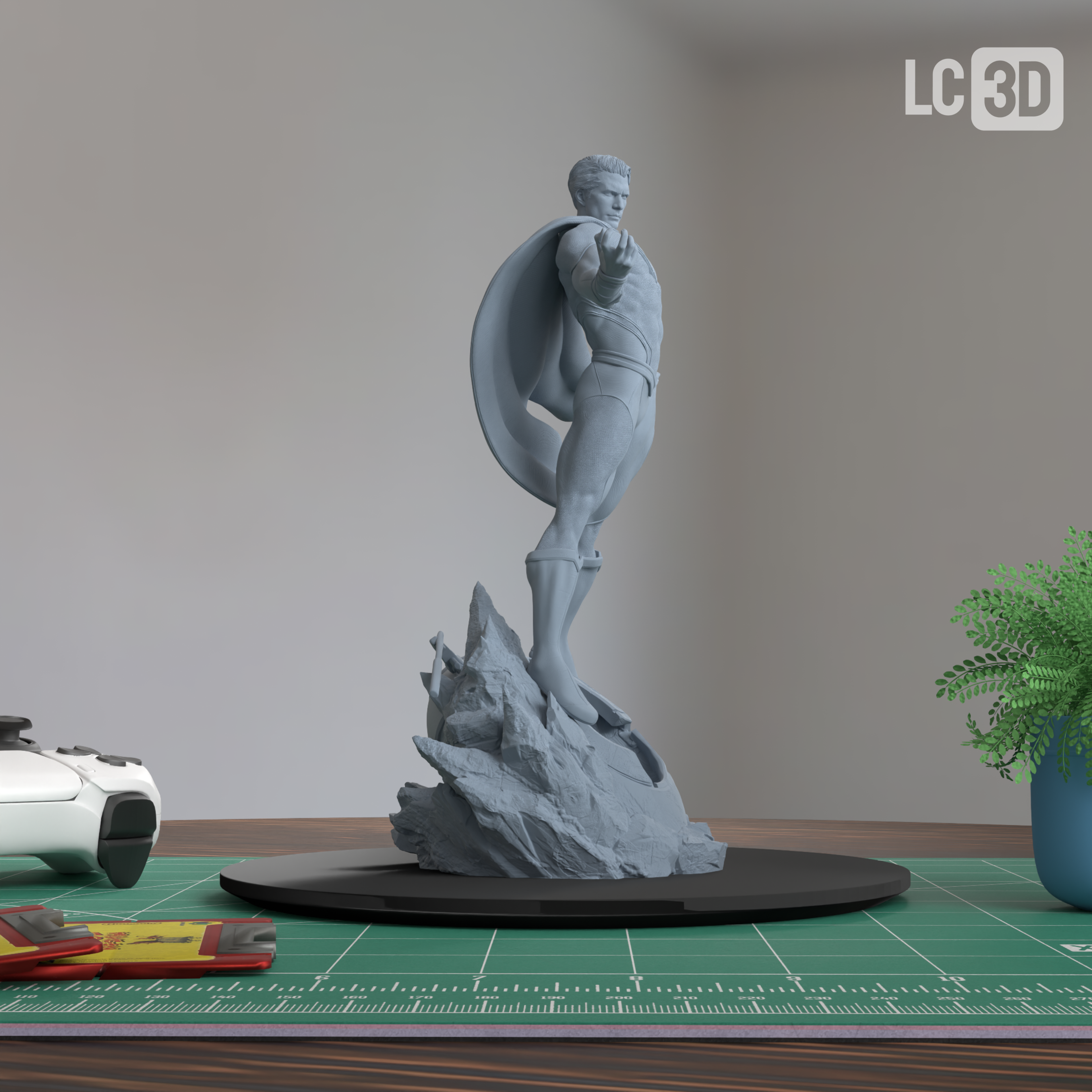 Superman Justice League Figure 3D-Printed Resin Model Kit