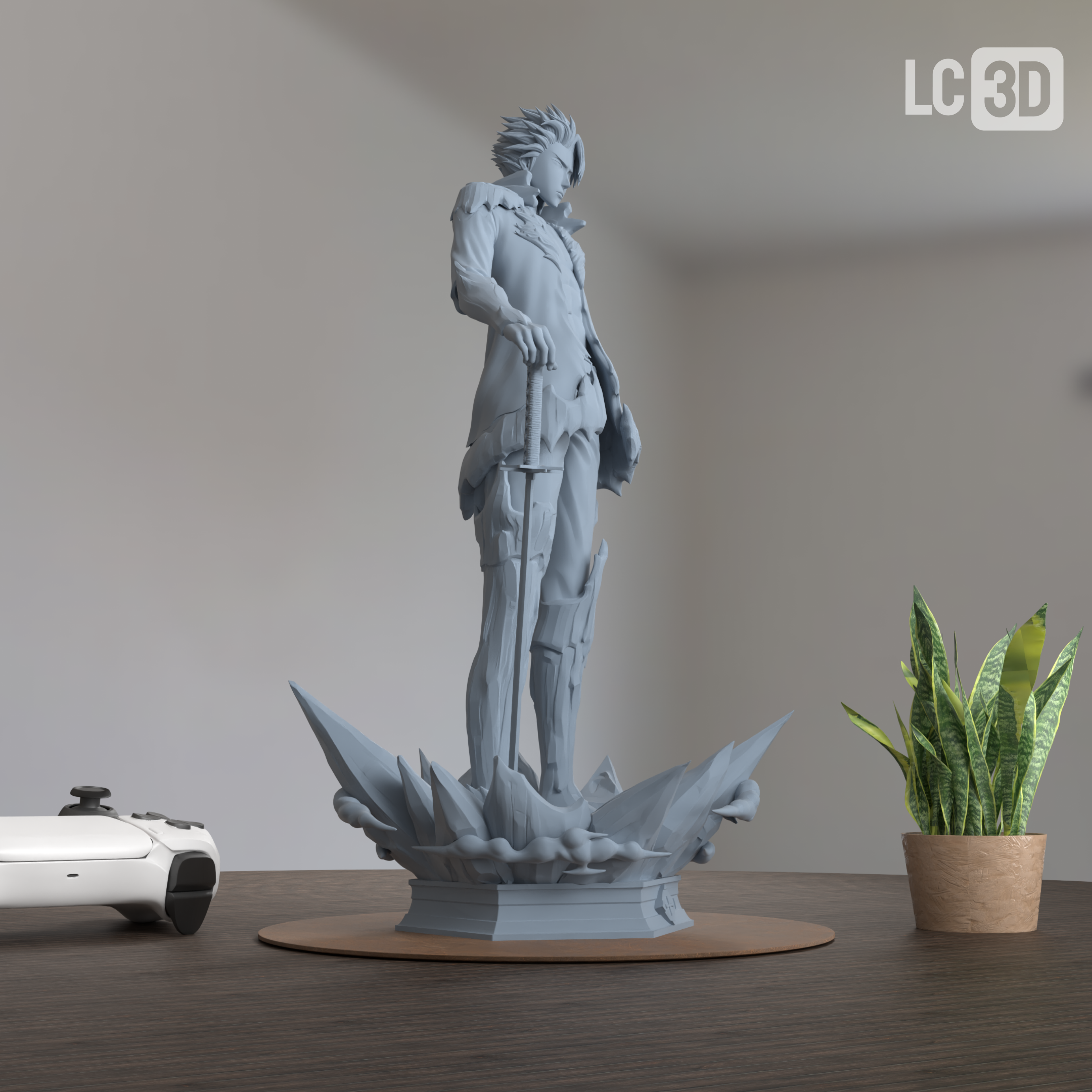 Toshiro Hitsugaya Bleach Figure 3D Printed Resin Model Kit