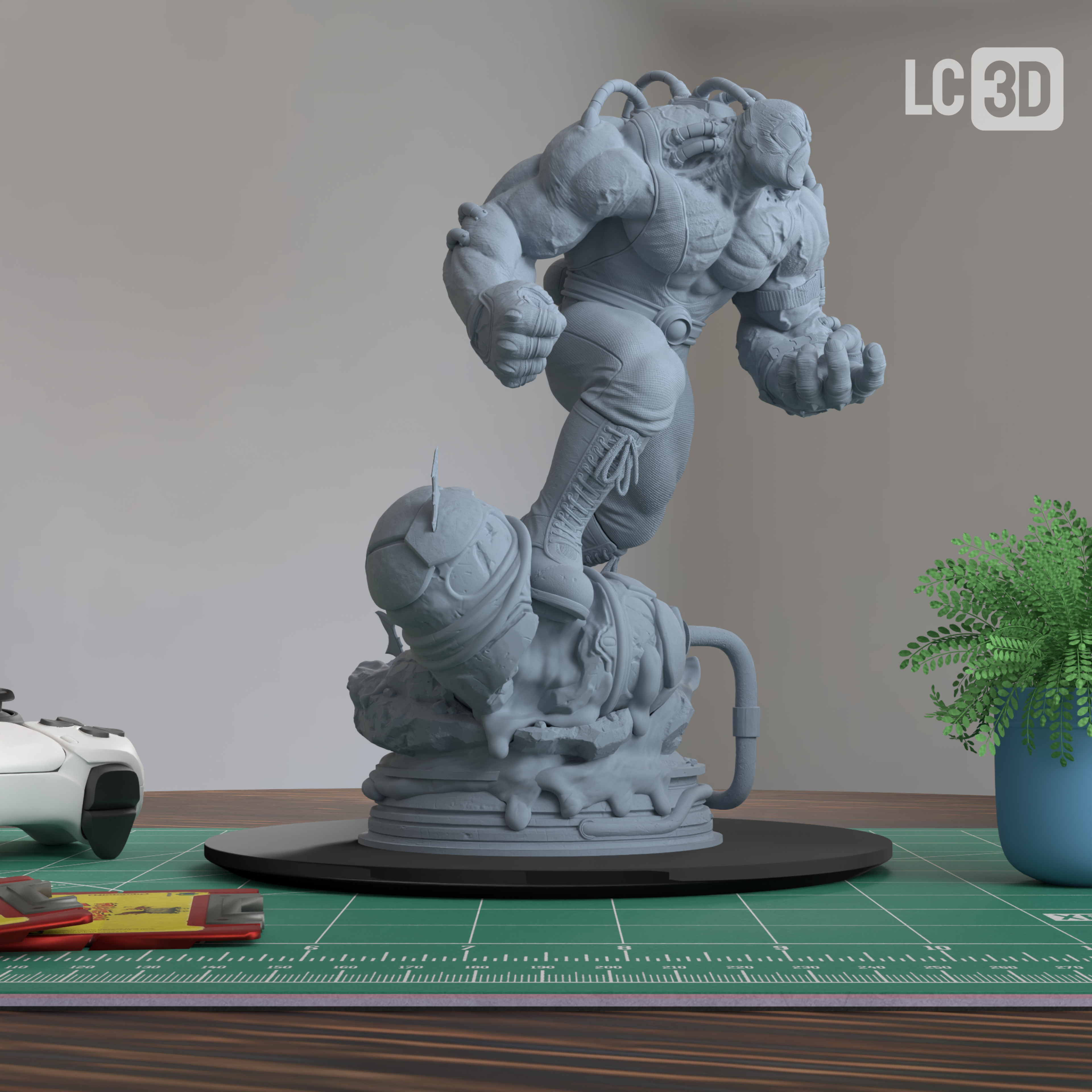 Bane DC Figure 3D Printed Resin Model Kit