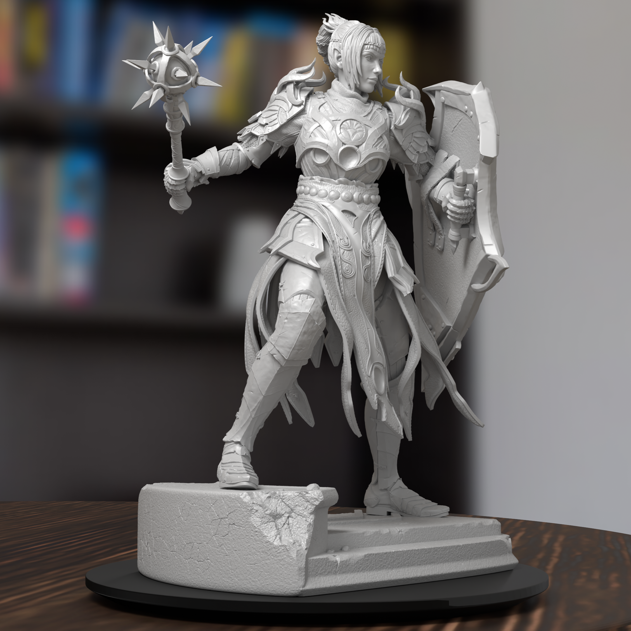 Shadowheart Baldur's Gate 3 Figure Resin 3D Printed Model Kit