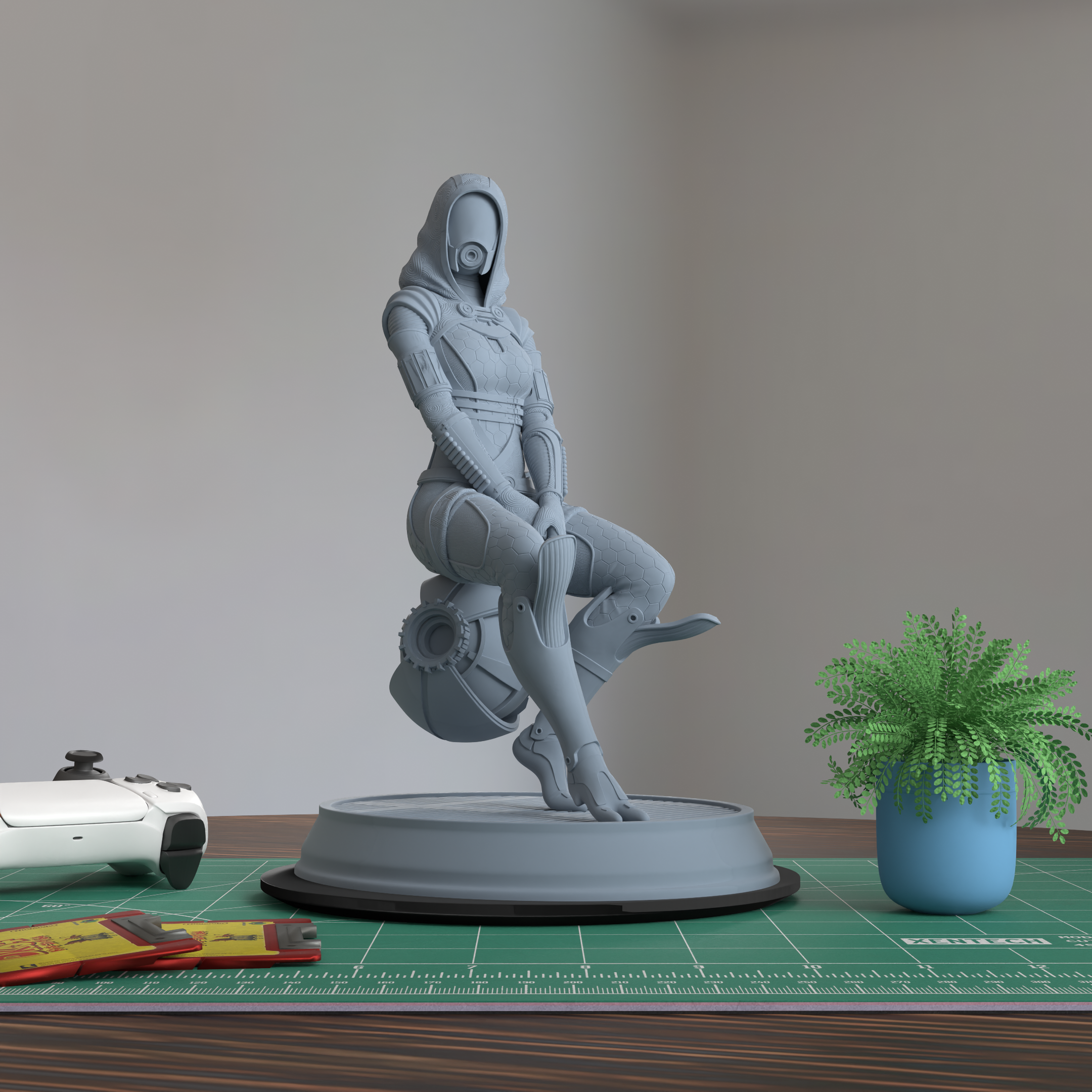 Tali Zorah Mass Effect Figure 3D Printed Resin Model Kit