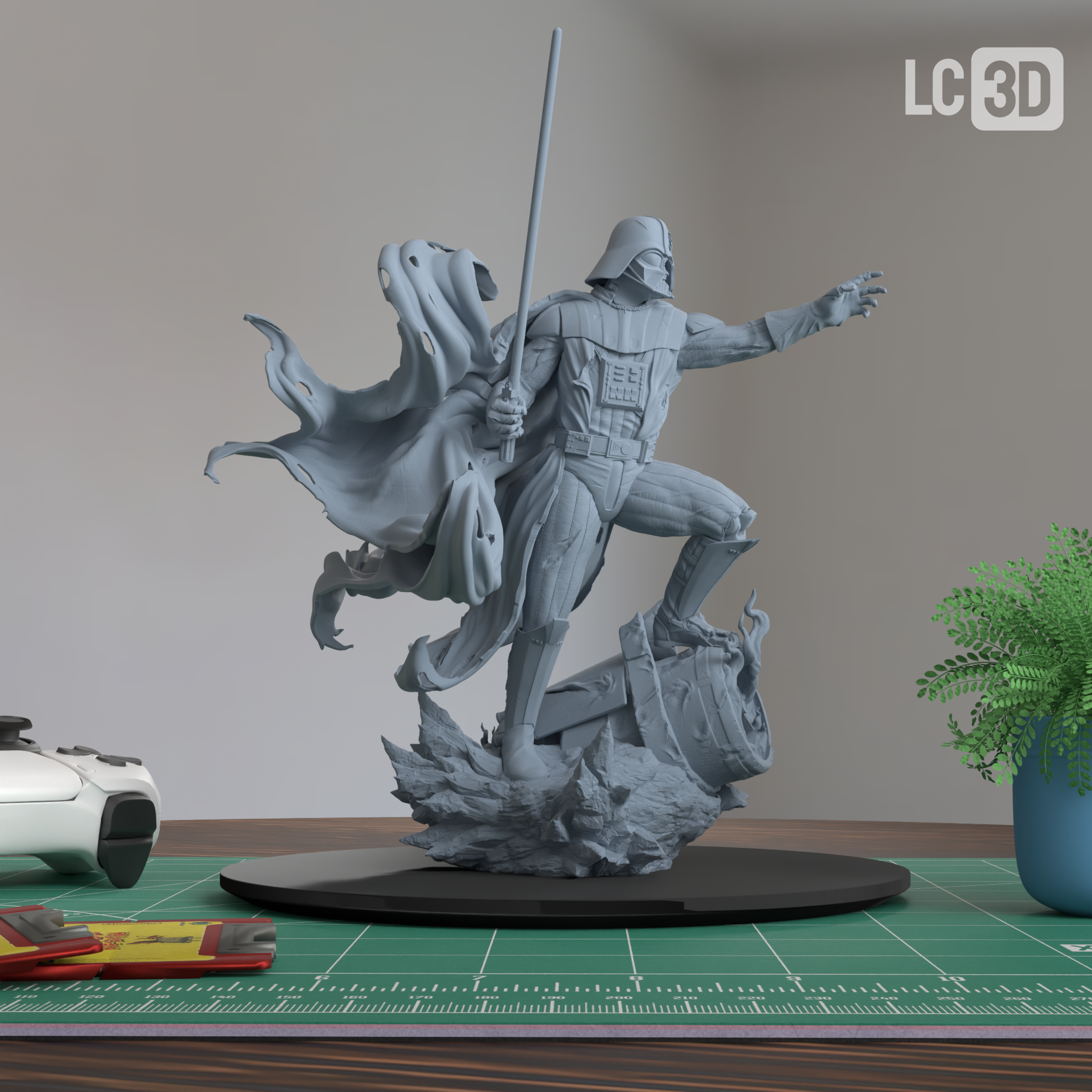 Darth Vader Star Wars Figure 3D Printed Resin Model Kit