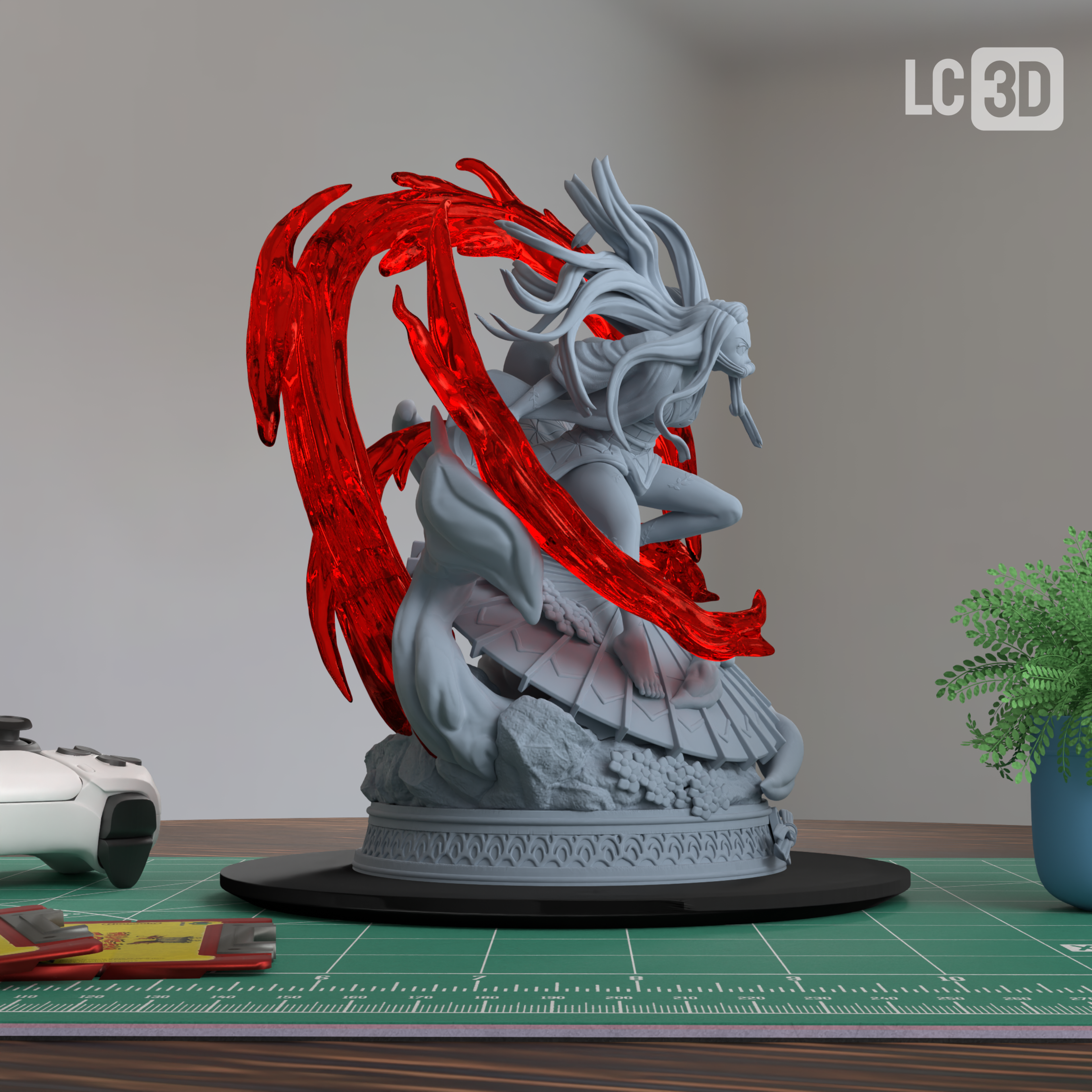 Nezuko Kamado Demon Slayer Figure 3D Printed Resin Model Kit