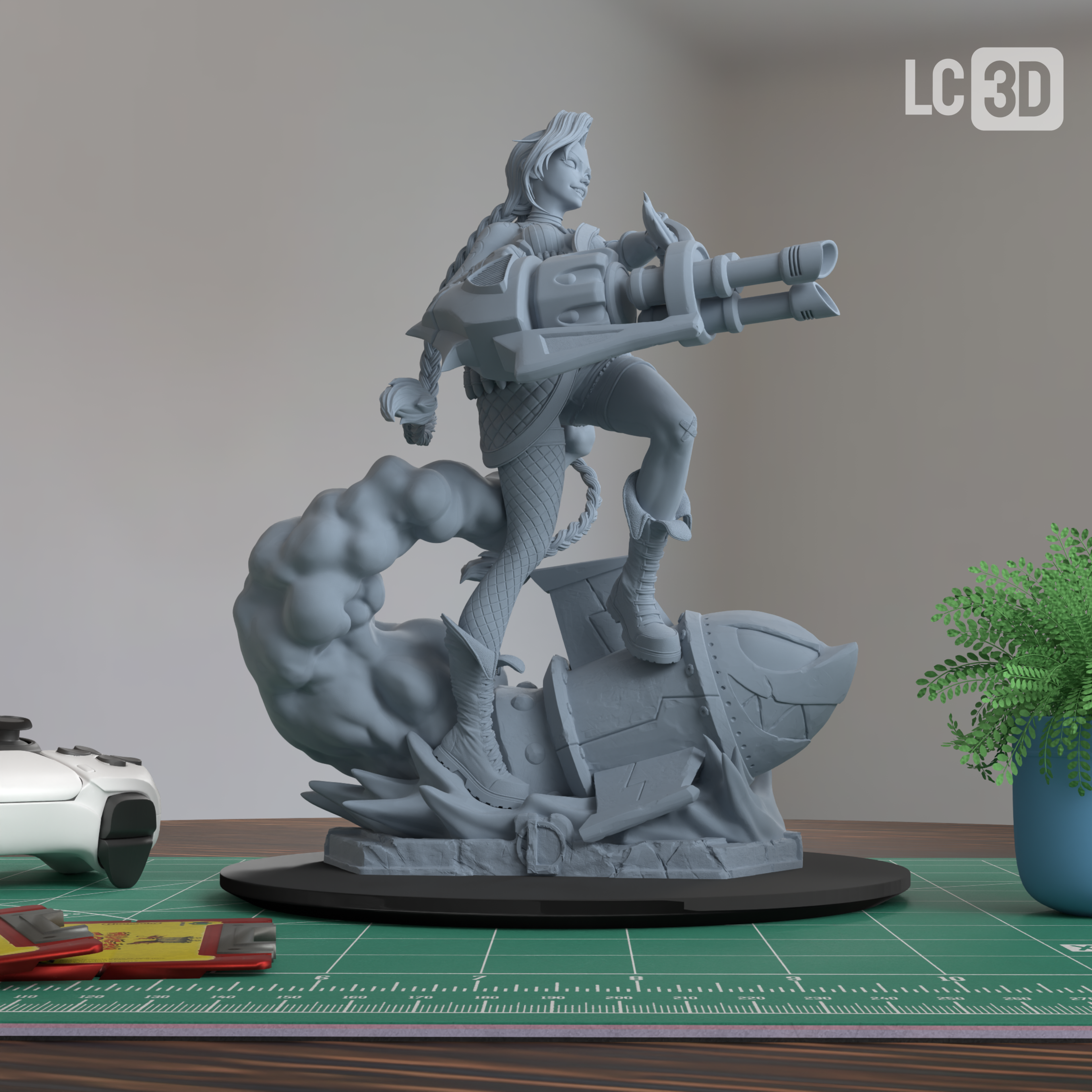Jinx Arcane Action Figure 3D Printed Resin Model Kit