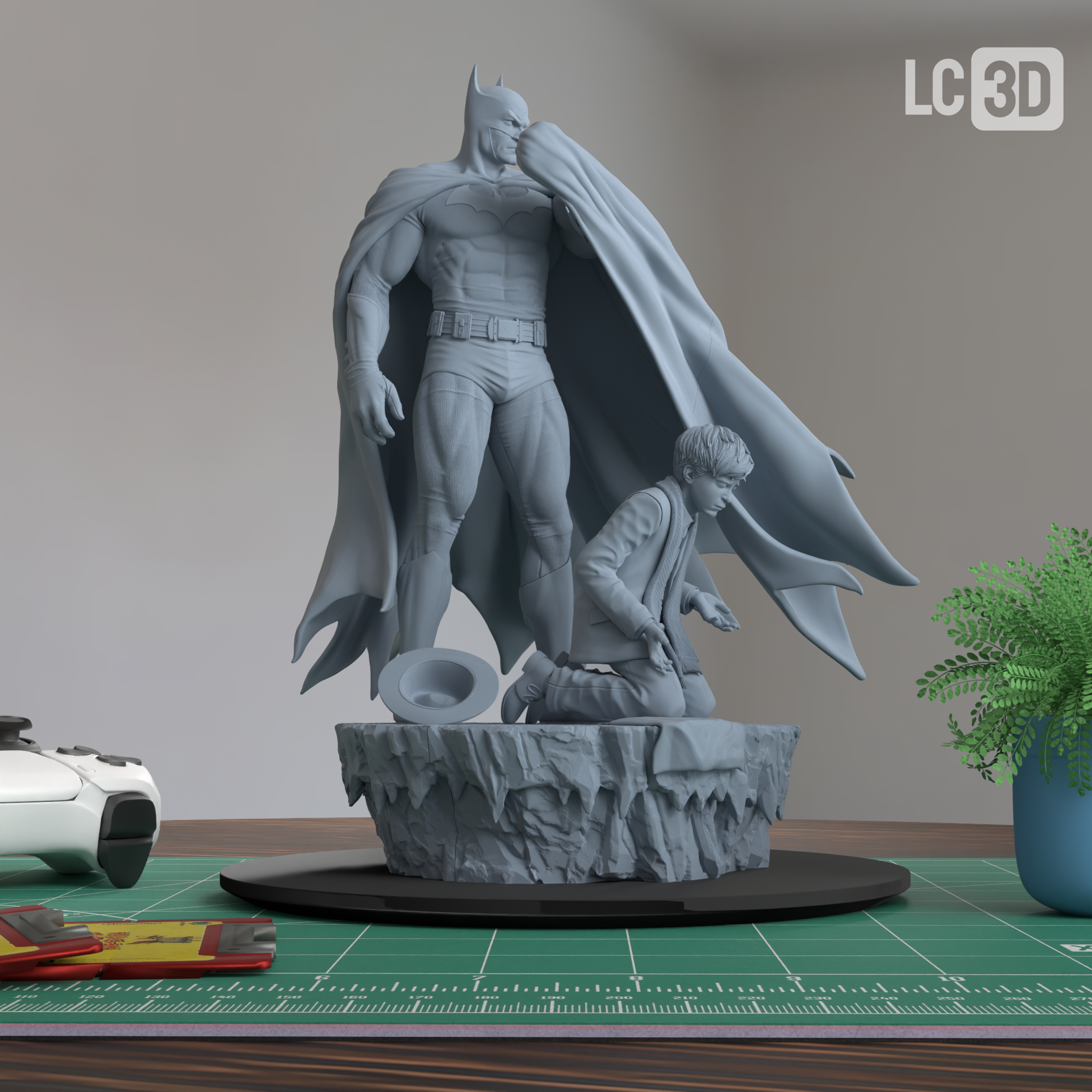 Batman The Dark Knight Figure 3D Printed Resin Model Kit