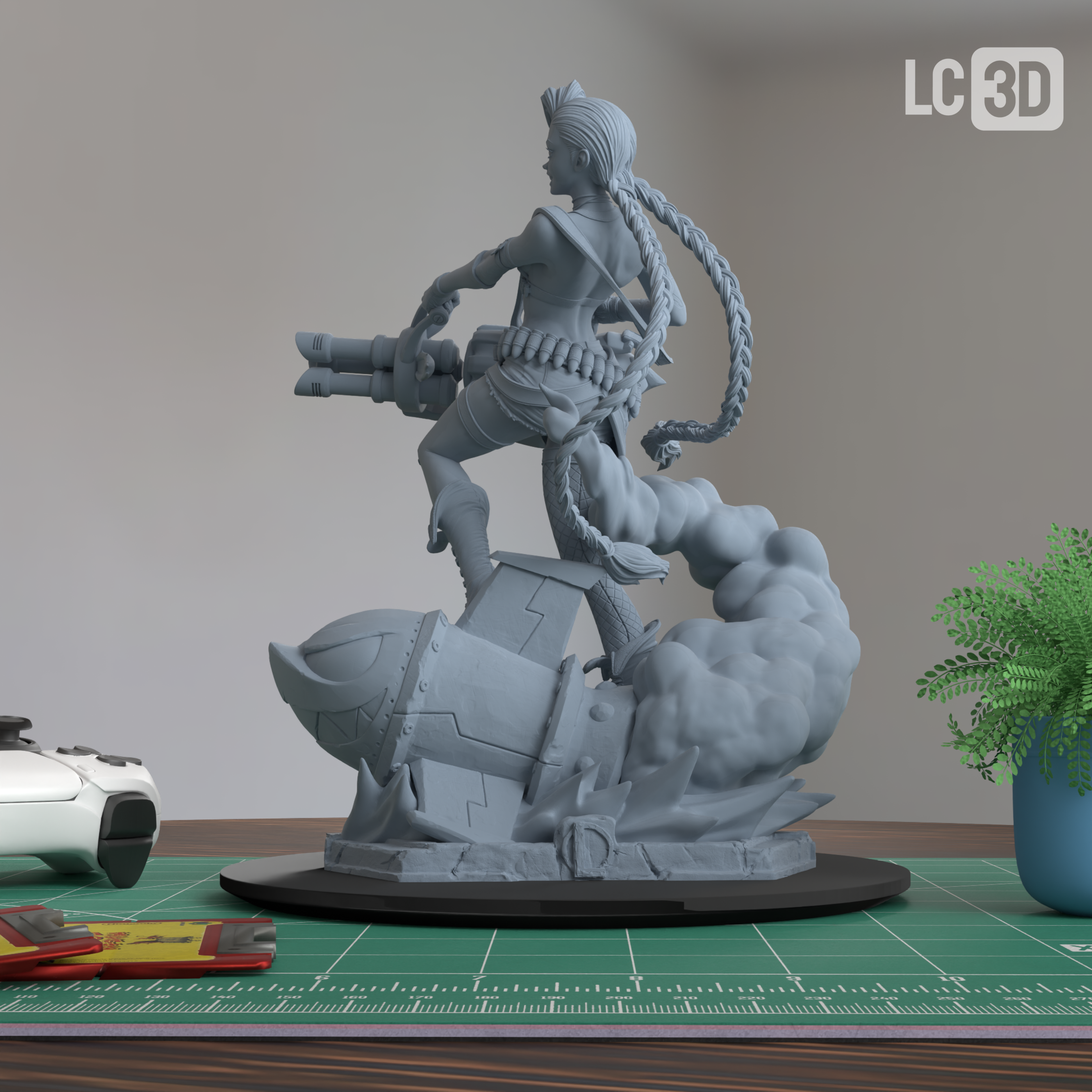 Jinx Arcane Action Figure 3D Printed Resin Model Kit
