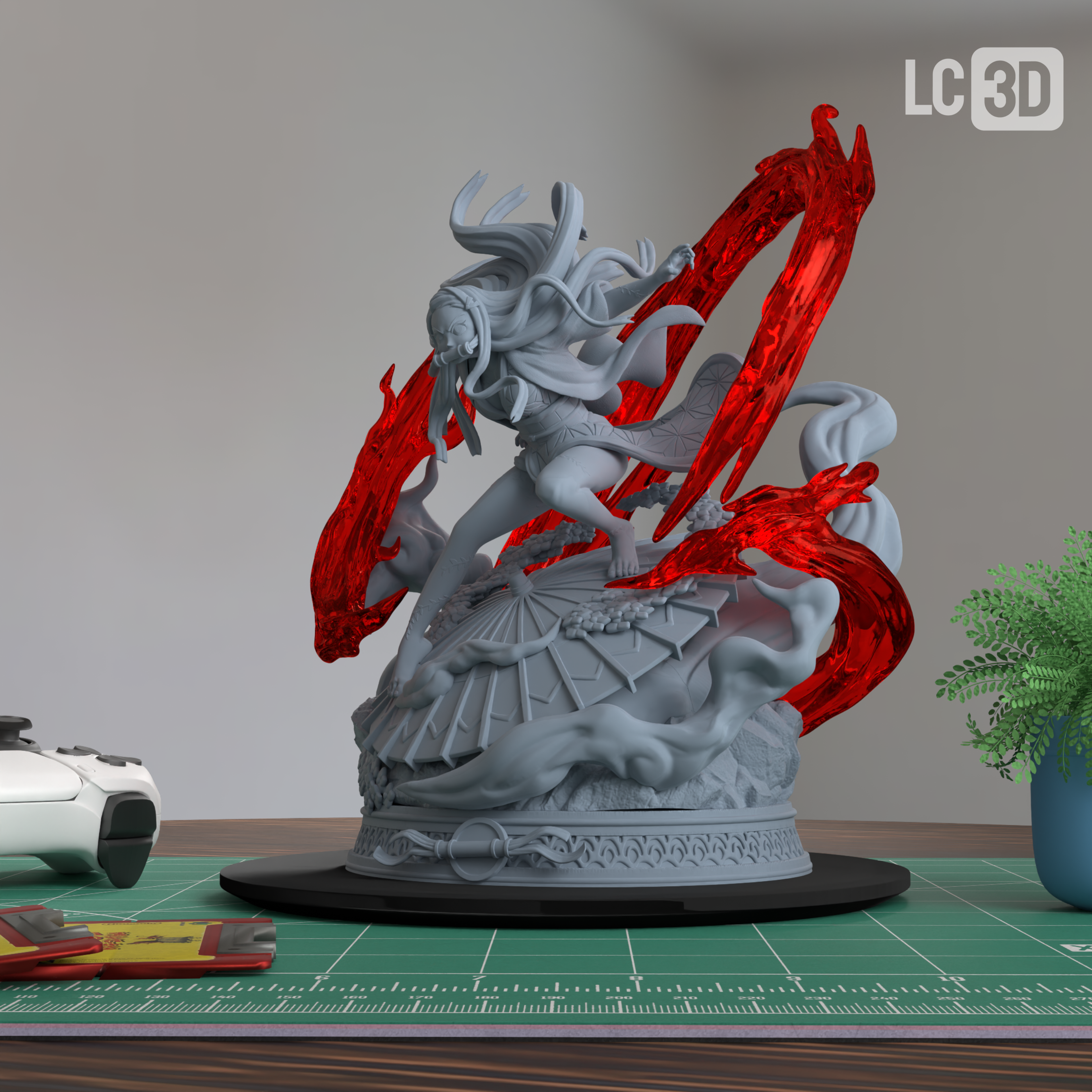 Nezuko Kamado Demon Slayer Figure 3D Printed Resin Model Kit