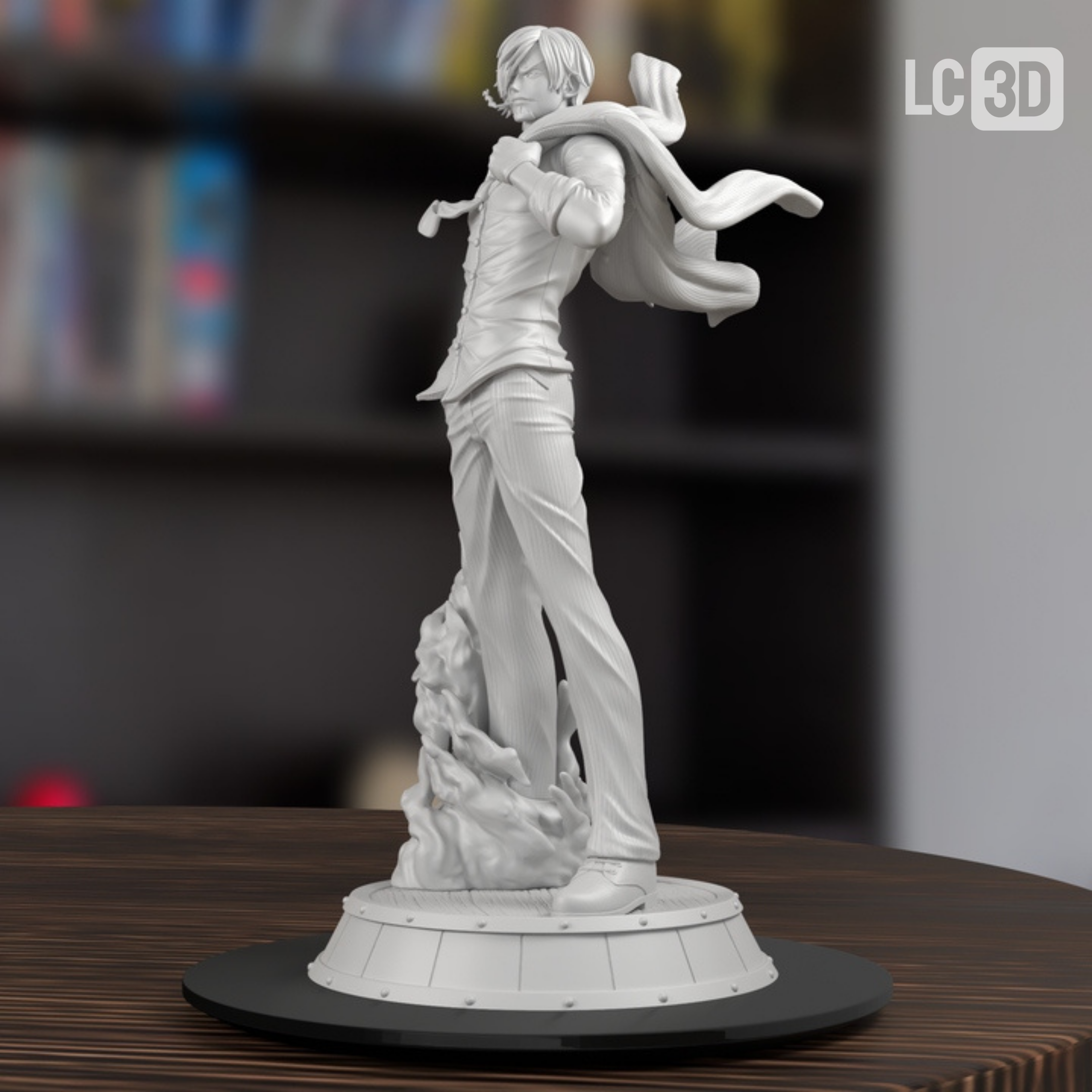 Sanji One Piece Figure 3D Printed Resin Model Kit