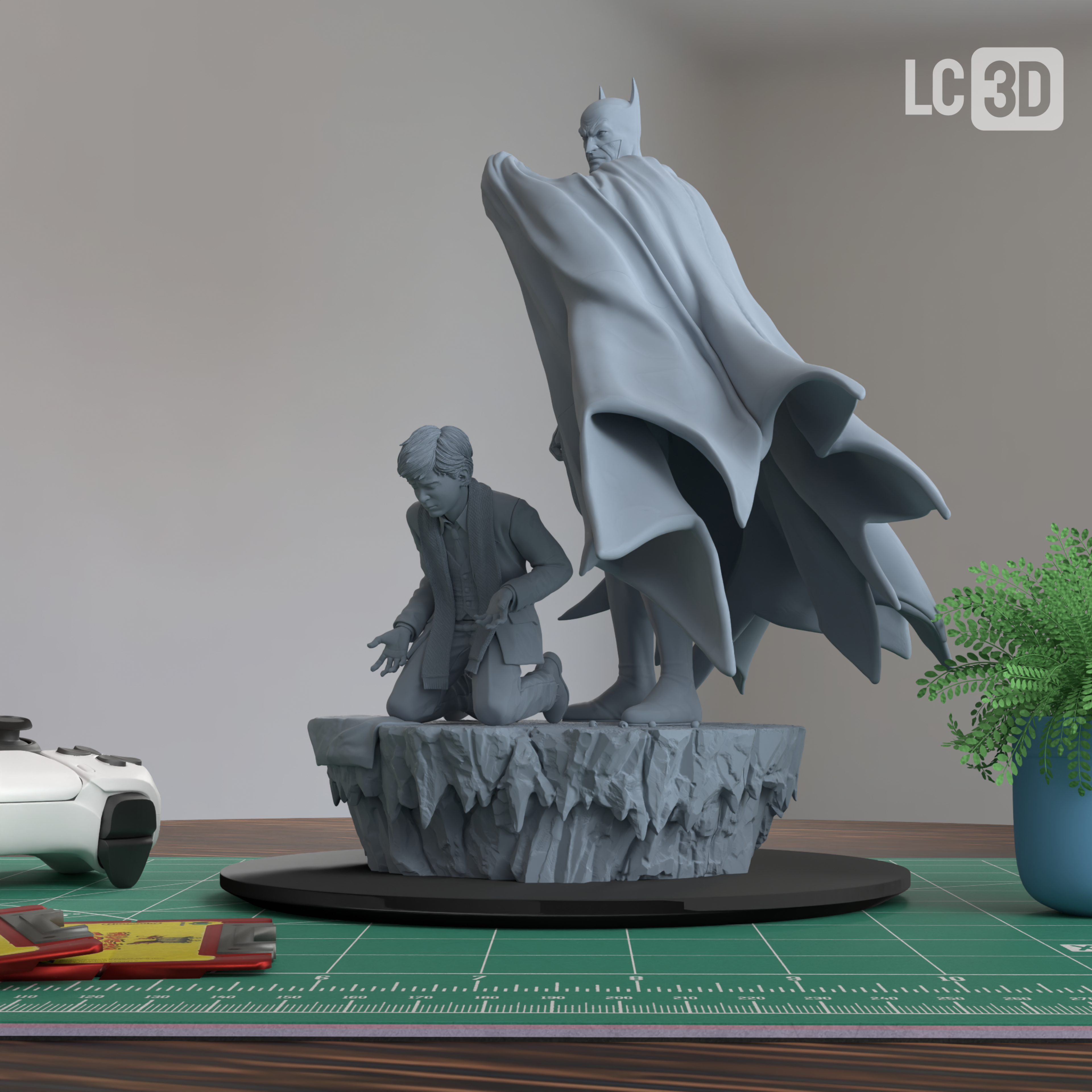 Batman The Dark Knight Figure 3D Printed Resin Model Kit