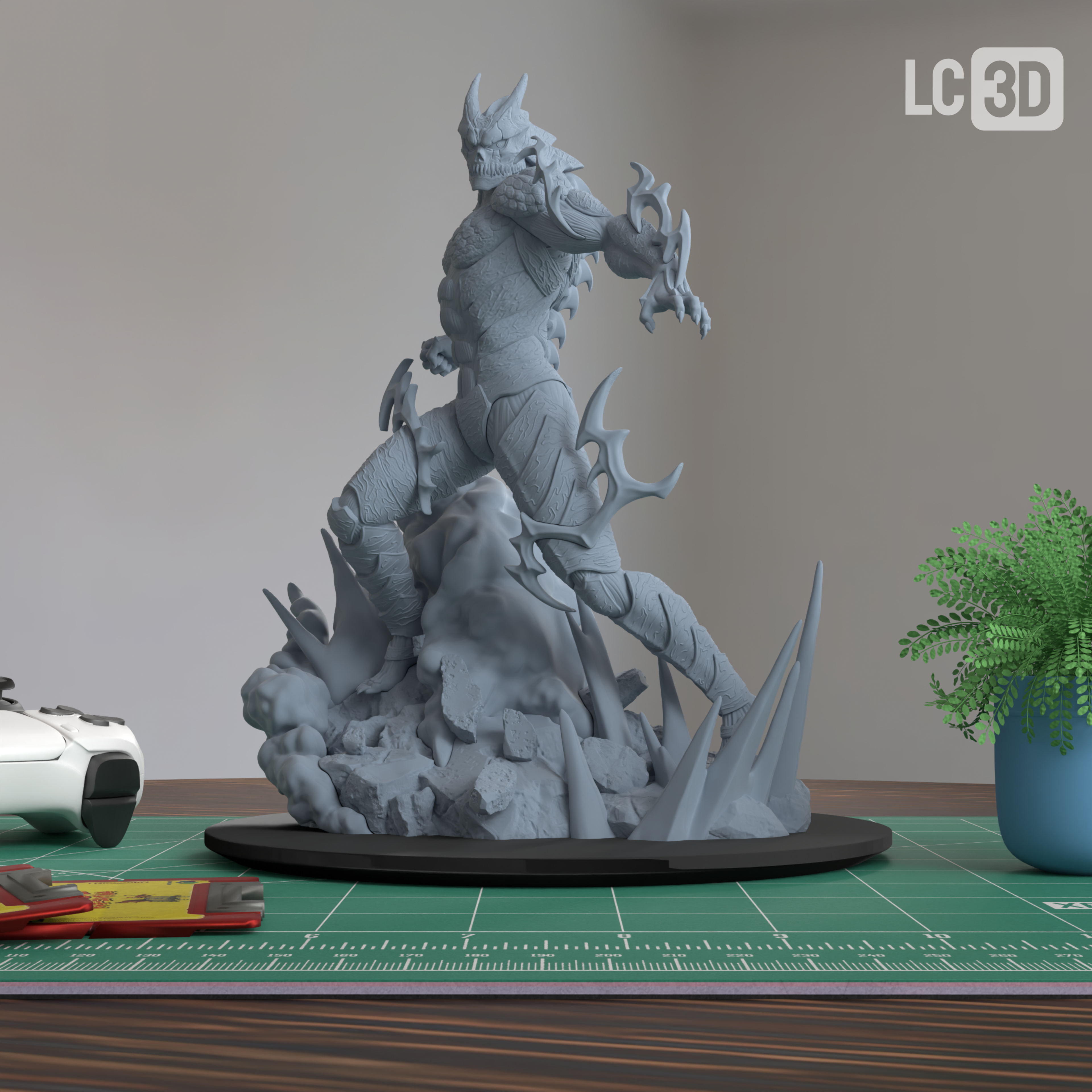Kafka Hibino Kaiju No. 8 Figure 3D Printed Resin Model Kit