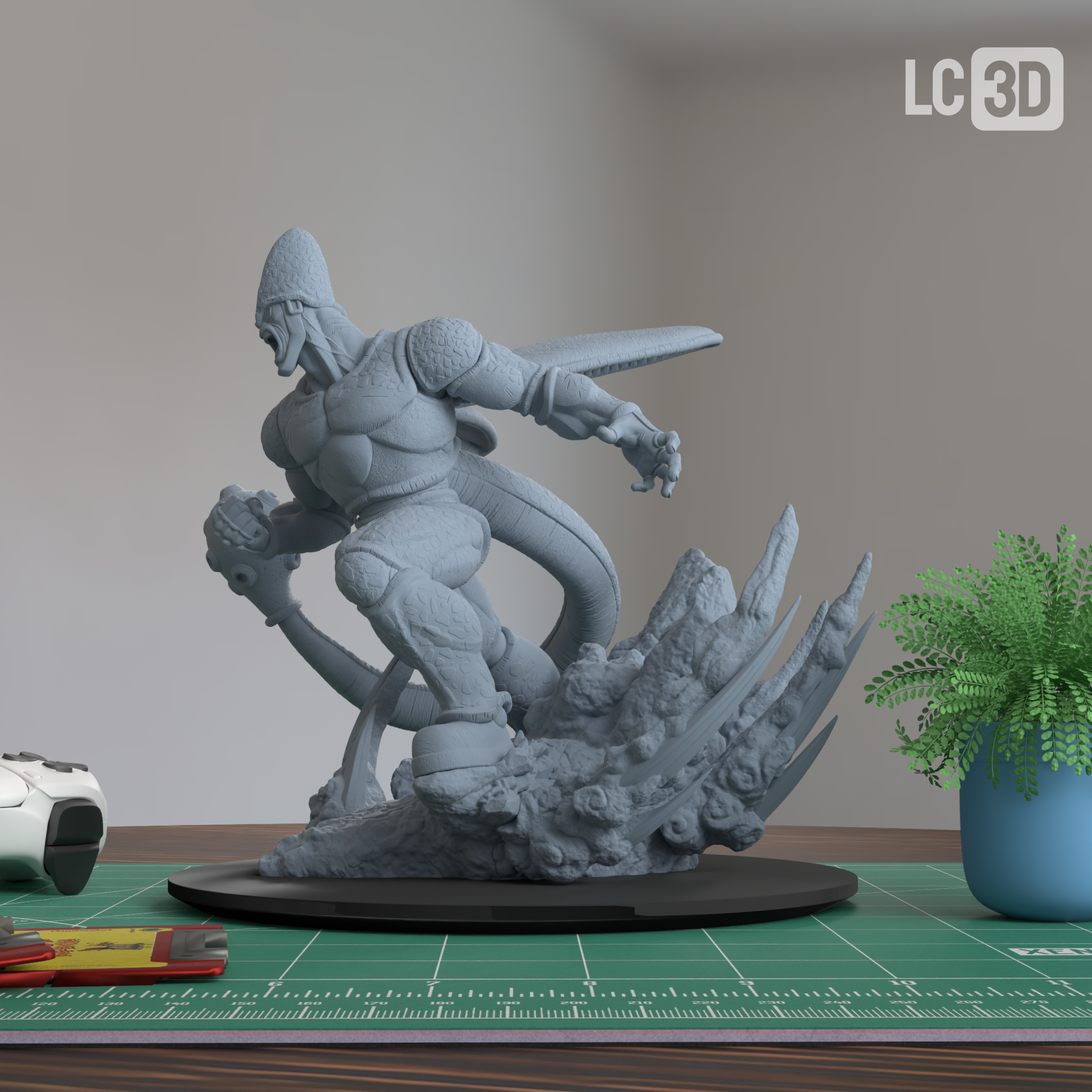 Cell Max Dragon Ball Super Super Hero Figure 3D Printed Resin Model Kit