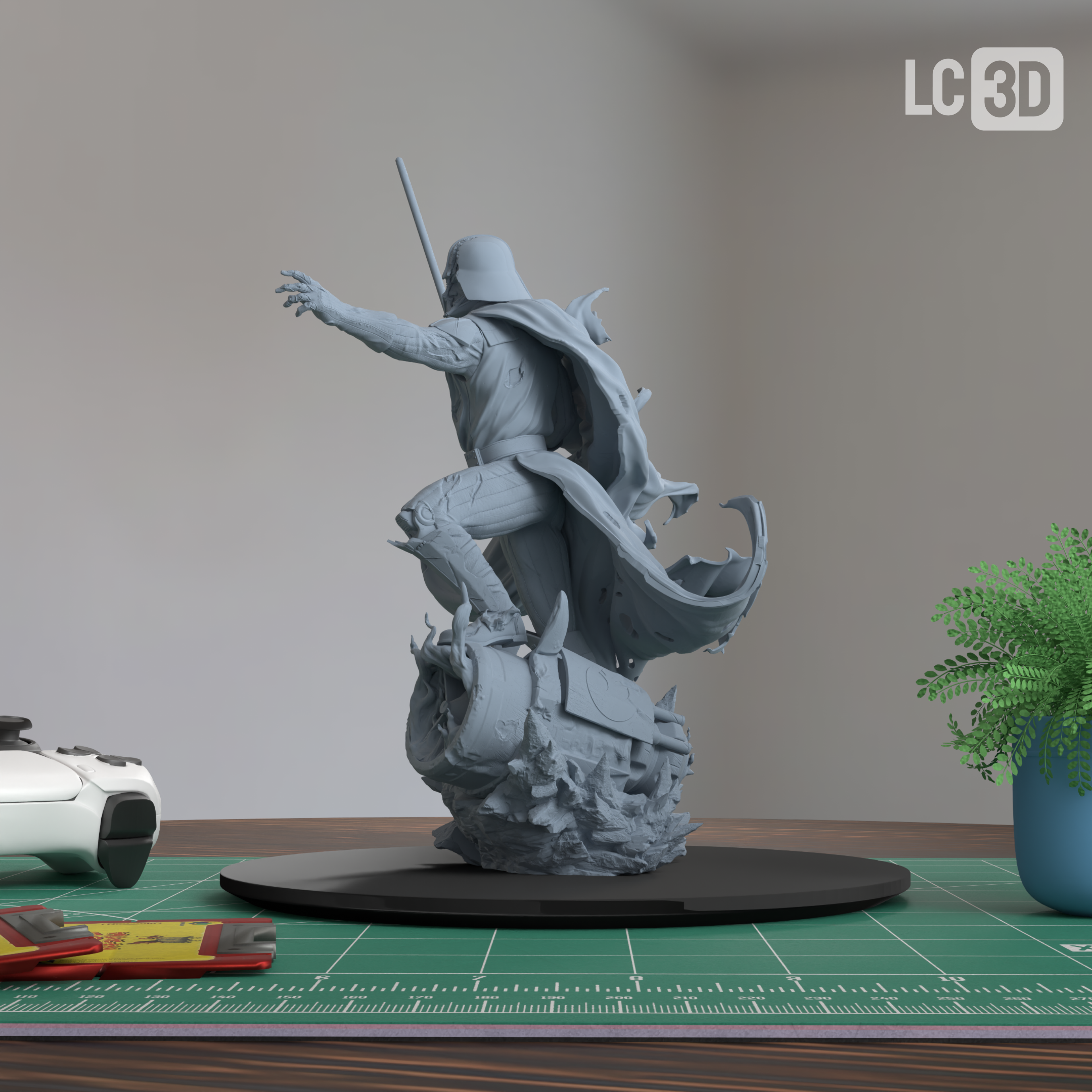 Darth Vader Star Wars Figure 3D Printed Resin Model Kit