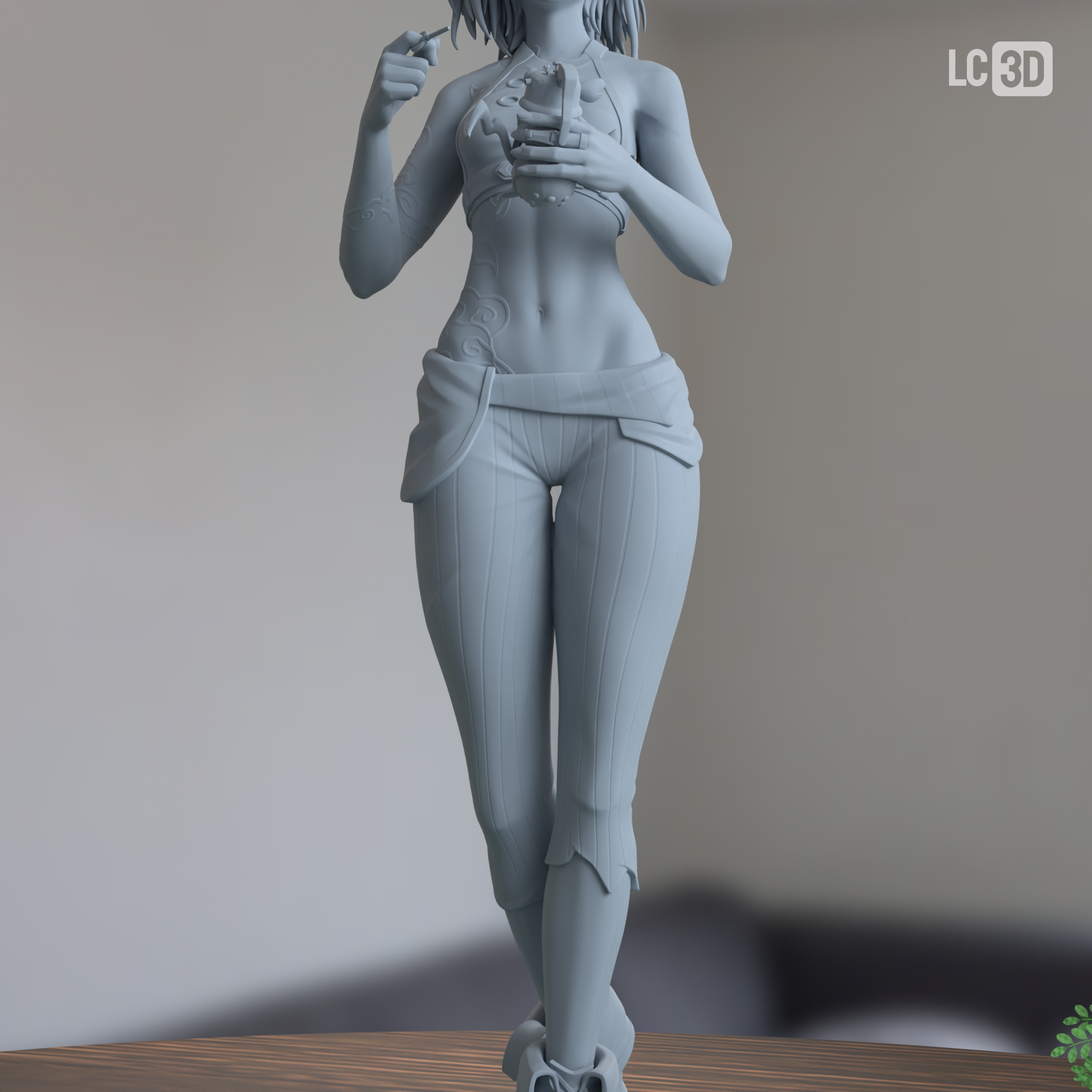 Broken Jinx Arcane Figure 3D Printed Resin Model Kit
