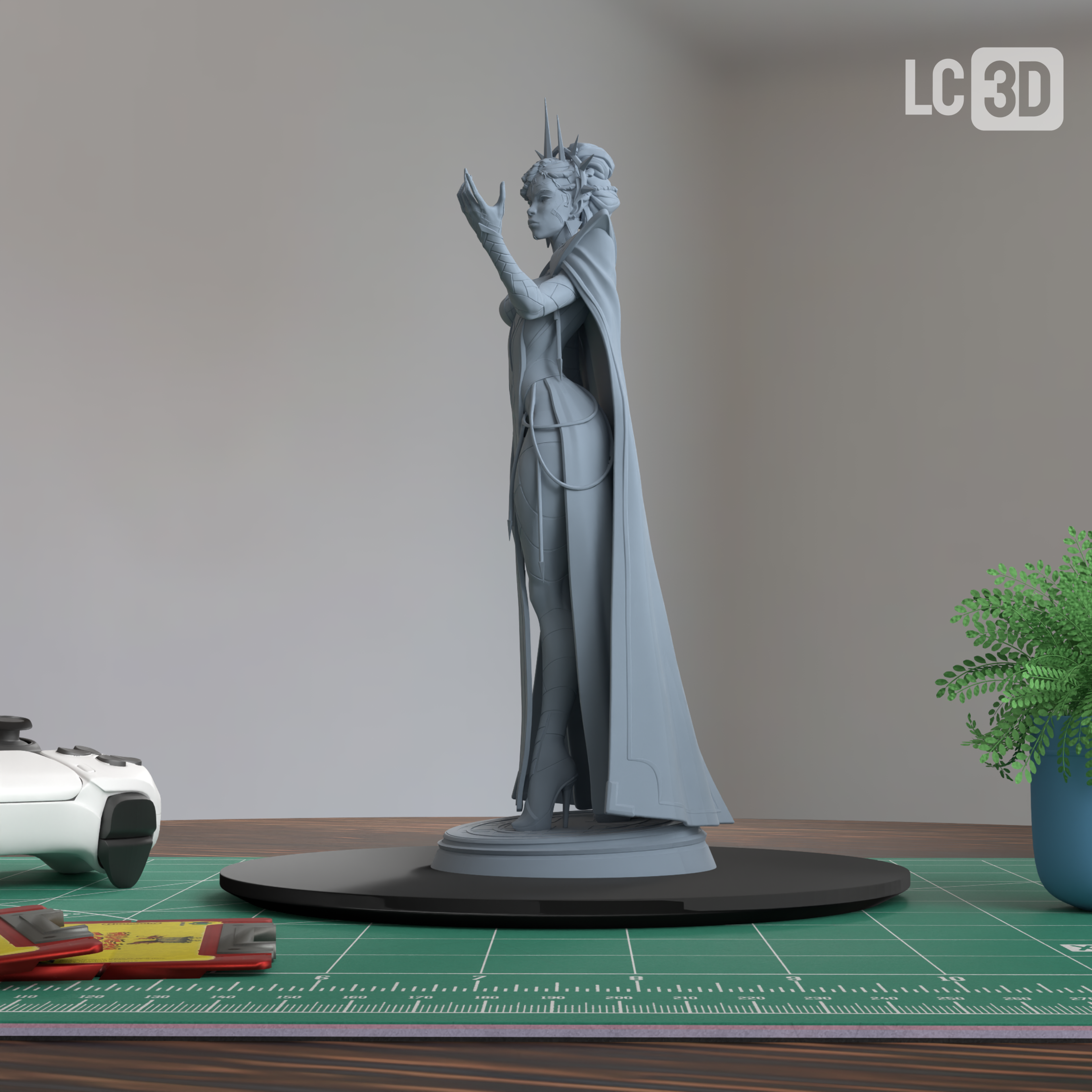 Mel Medarda Arcane Figure 3D Printed Resin Model Kit