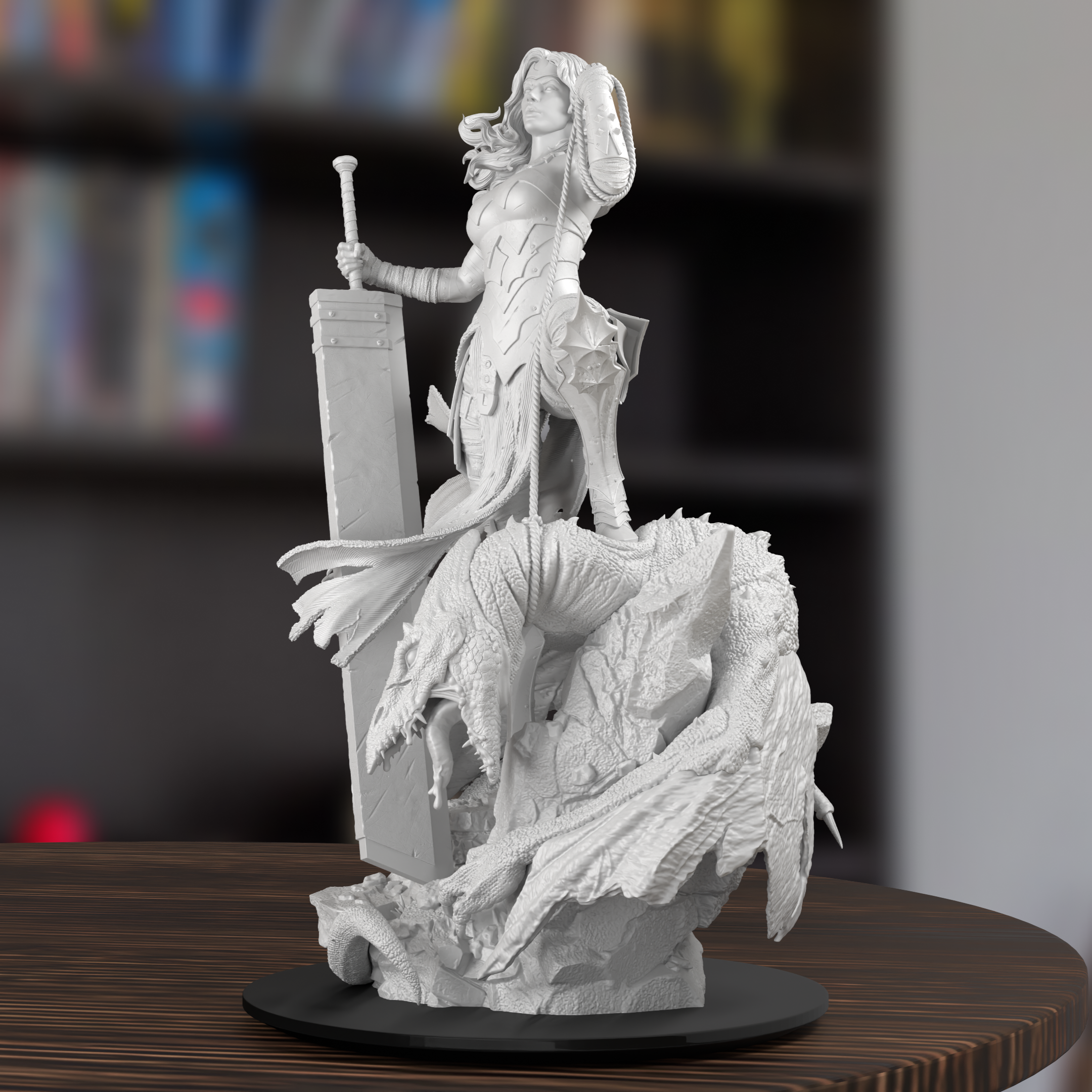 Wonder Women Justice League Figure 3D Printed Resin Model Kit